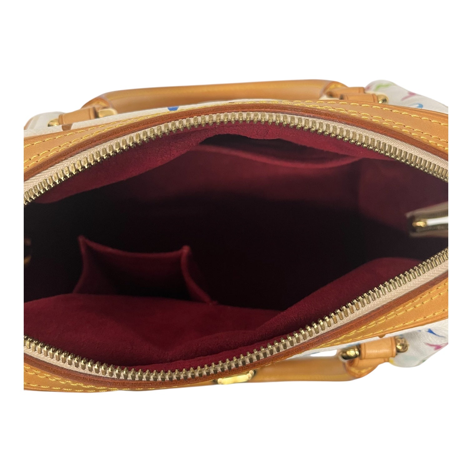 LOUIS VUITTON/Hand Bag/Monogram/Leather/WHT/Priscilla Multico view 4
