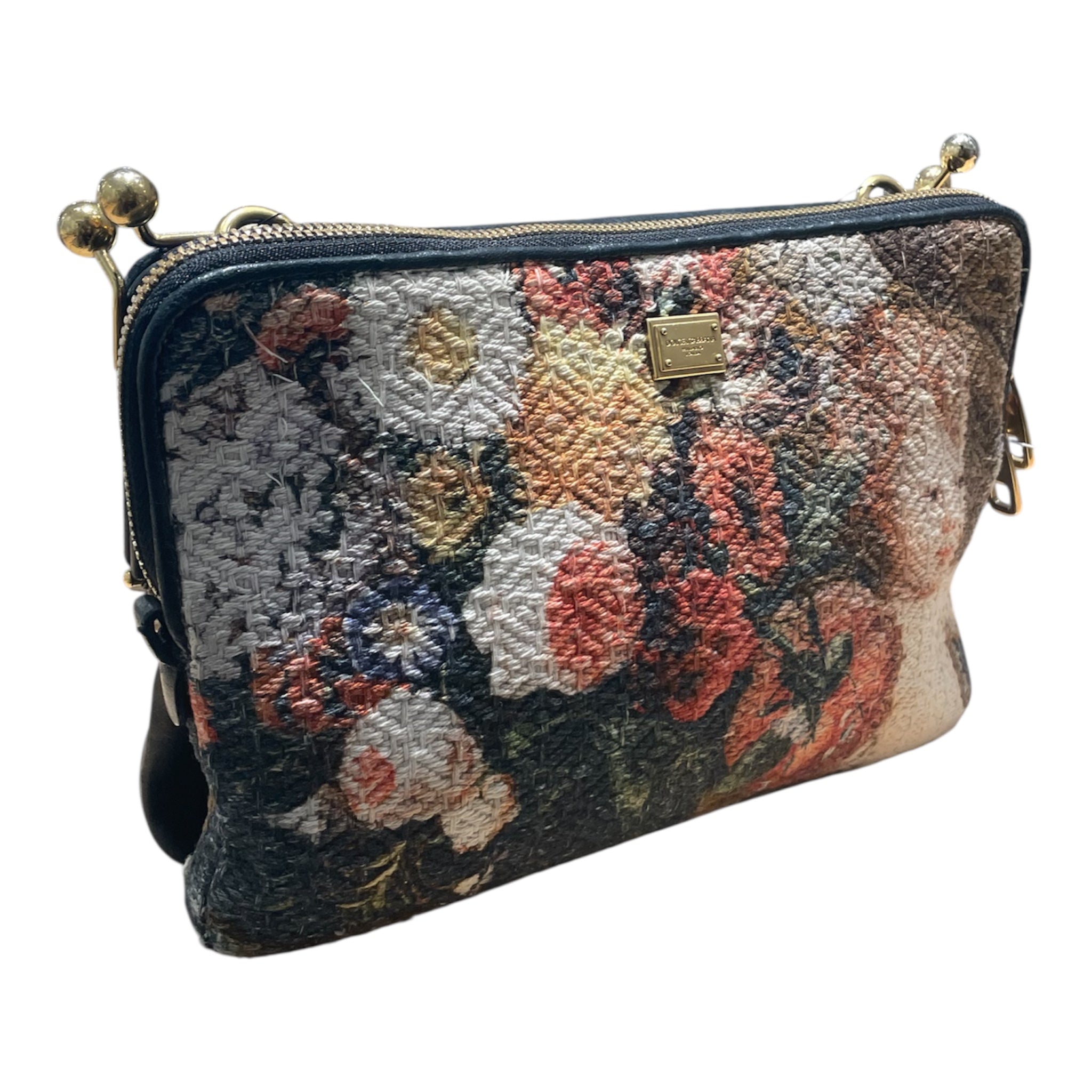 DOLCE&GABBANA/Cross Body Bag/M/Floral Pattern/BRW/ view 1