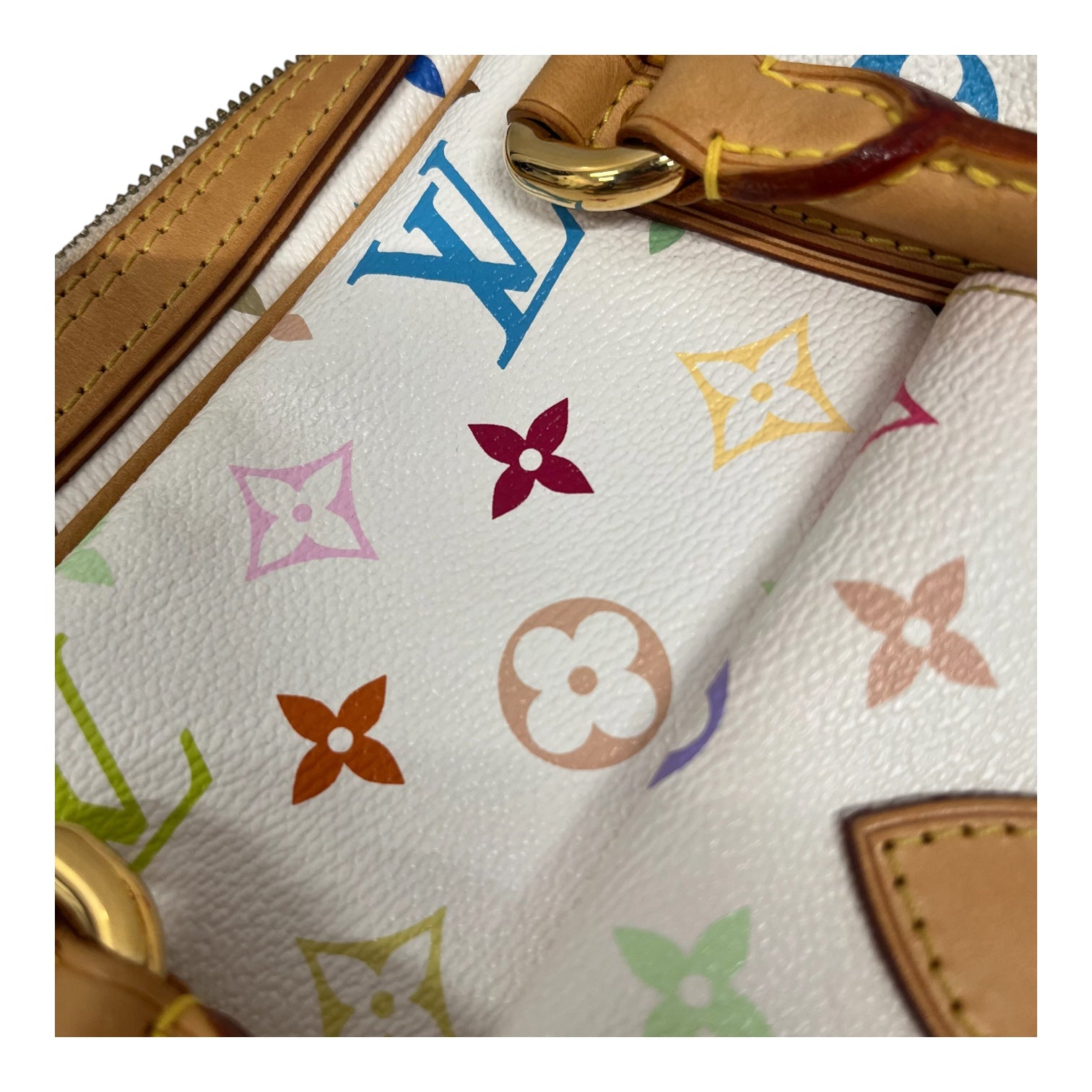 LOUIS VUITTON/Hand Bag/Monogram/Leather/WHT/Priscilla Multico view 6