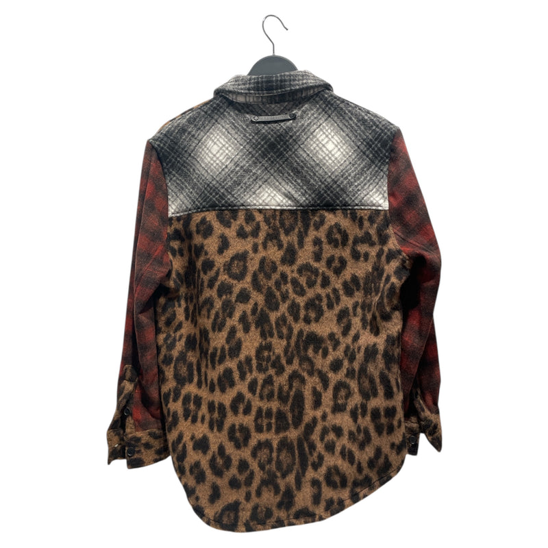 ALLSAINTS/Flannel Shirt/4/Wool/MLT/Animal Pattern/Plaid Cheetah