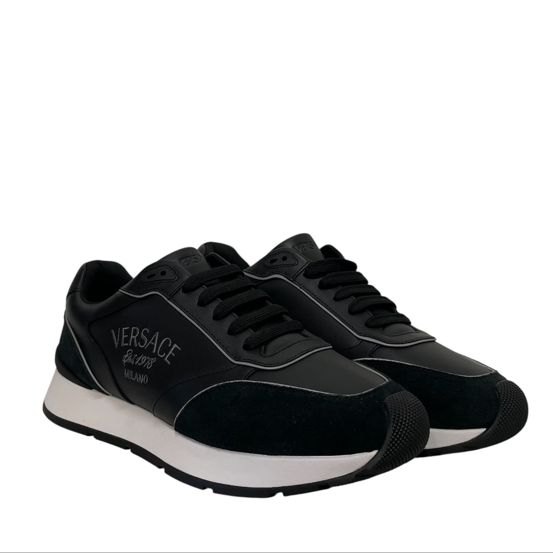 VERSACE/Low-Sneakers/EU 43/BLK/MILno blCK SNEAKERS view 1