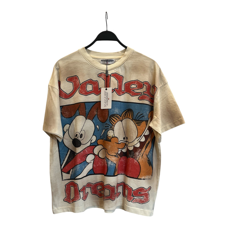 VALE SPORTS DIVISION/T-Shirt/XL/Cotton/BEG/Graphic/GARFIELD GRAPHIC TEE