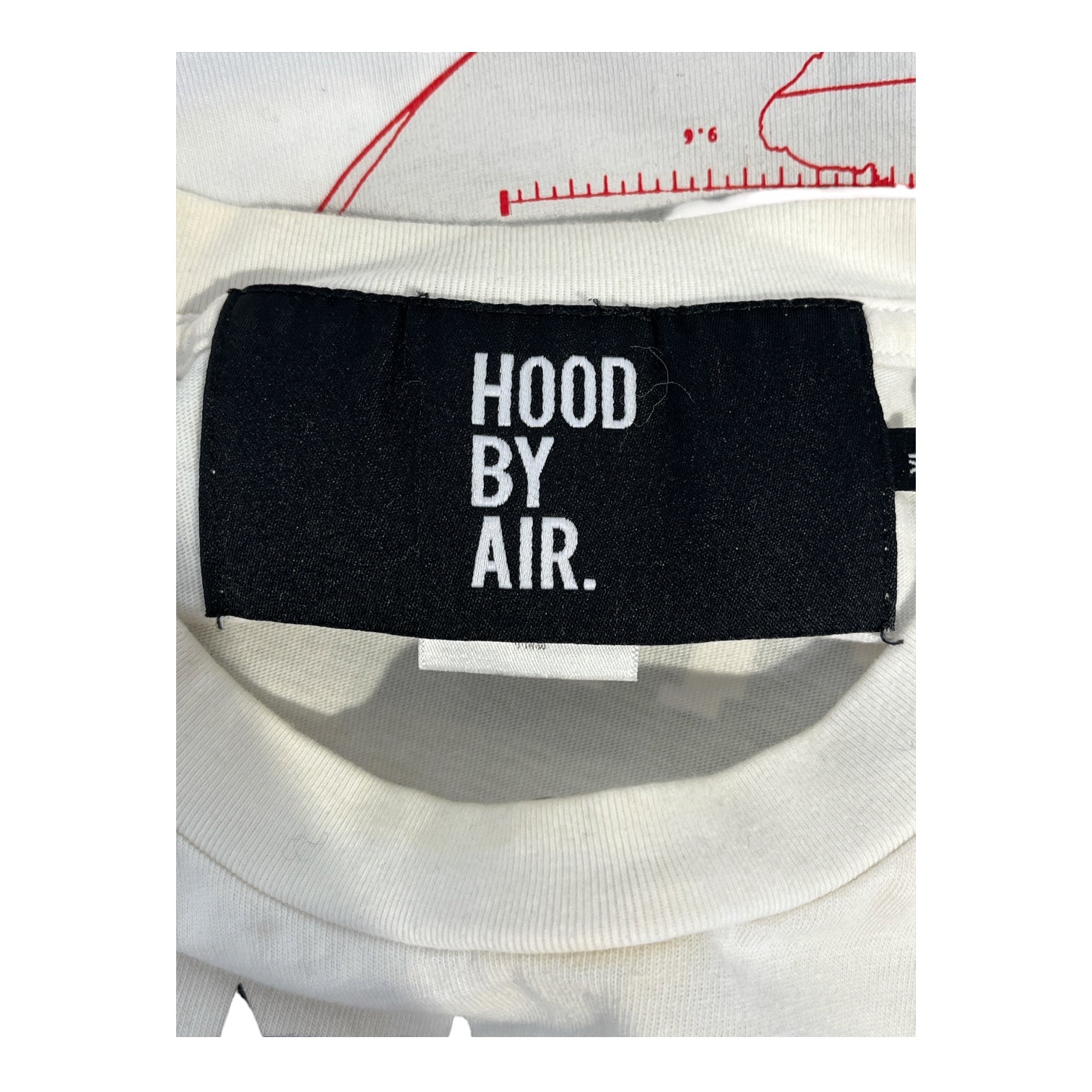 HOOD BY AIR./LS T-Shirt/XL/Cotton/WHT/Graphic/ view 3