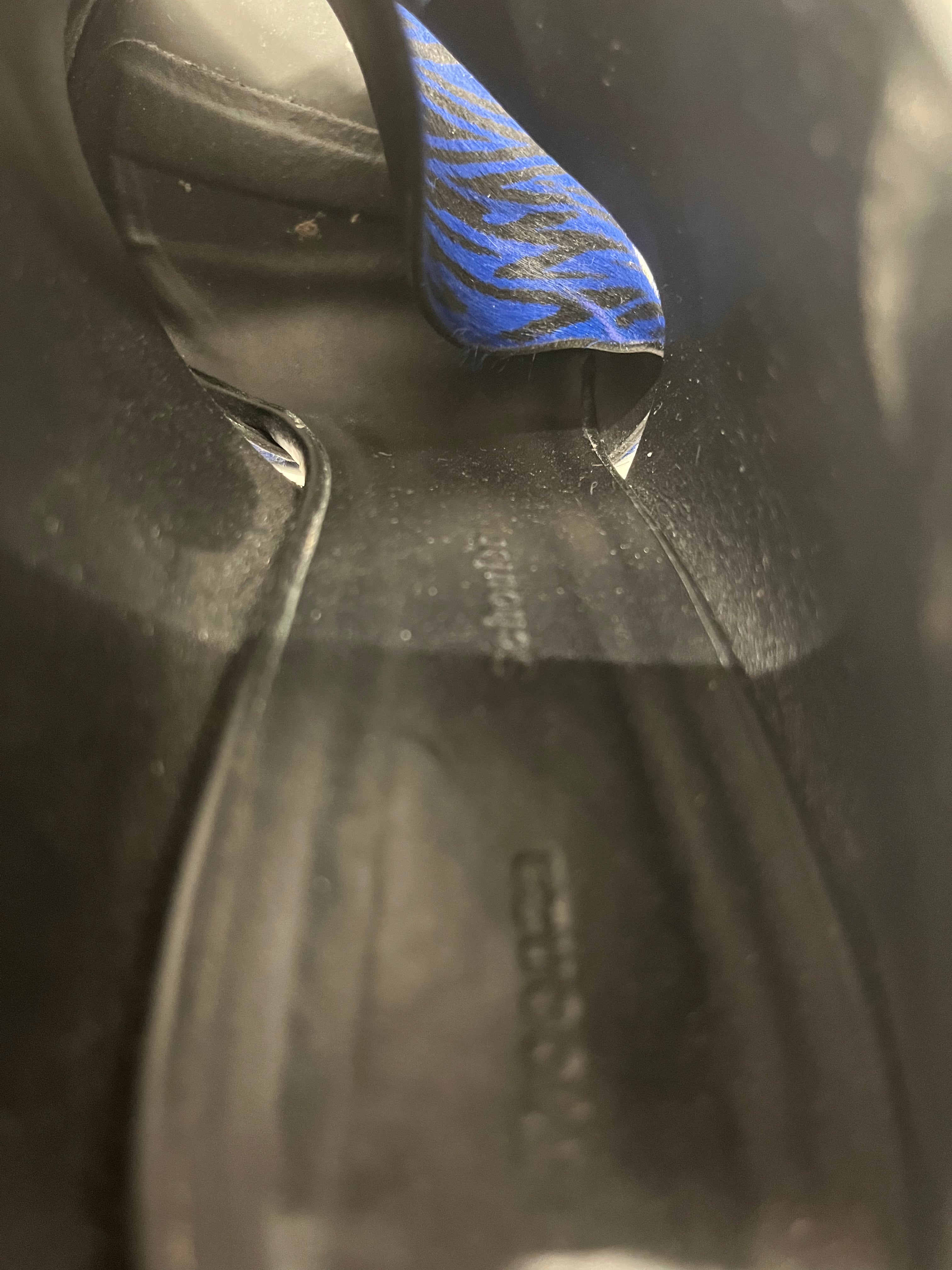 PROENZA SCHOULER/Heels/EU 40/All Over Print/Leather/BLU/PONYHAIR PRINT SPECKLED HEEL view 3