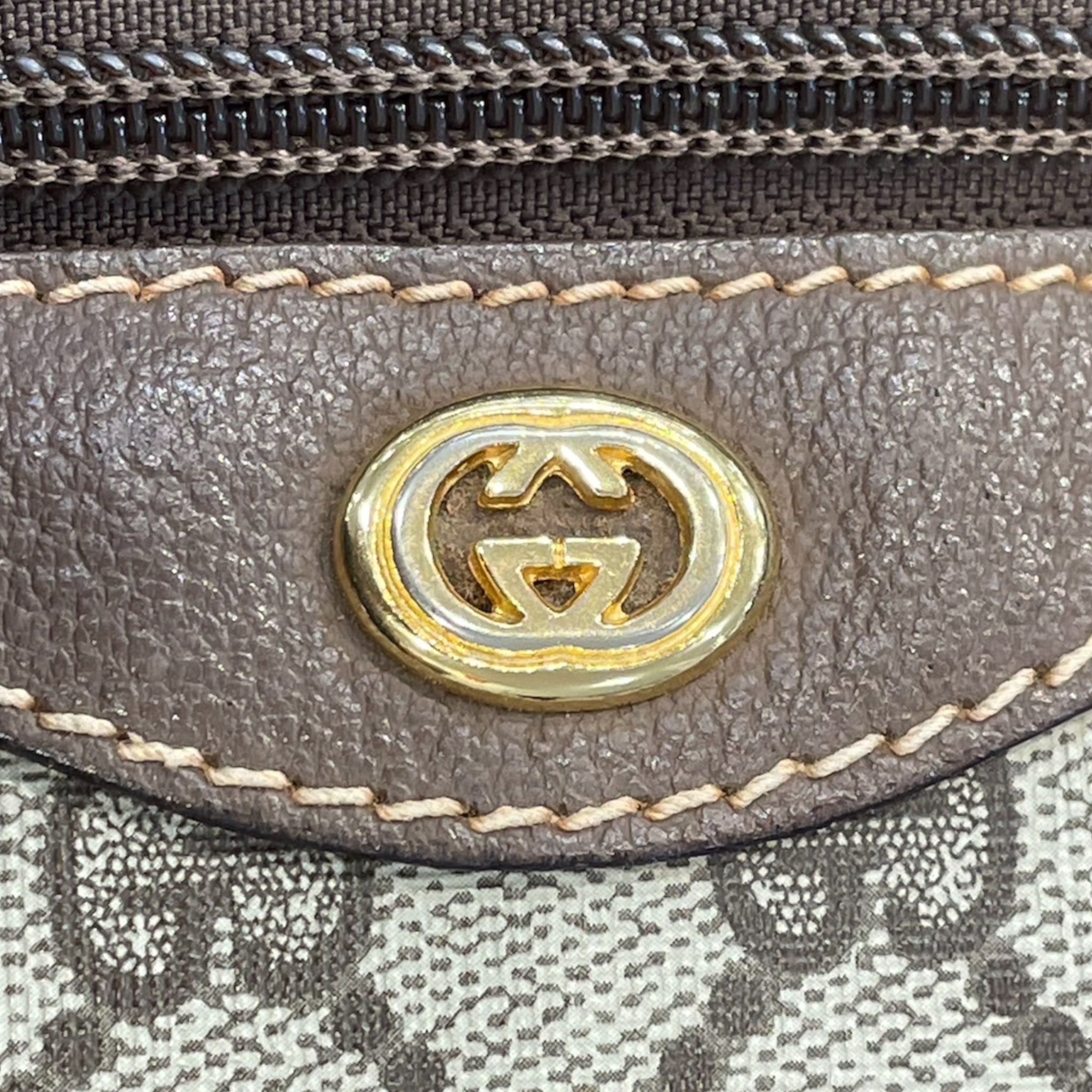 GUCCI/Hand Bag/L/All Over Print/Leather/KHK/QQW7VTB view 3