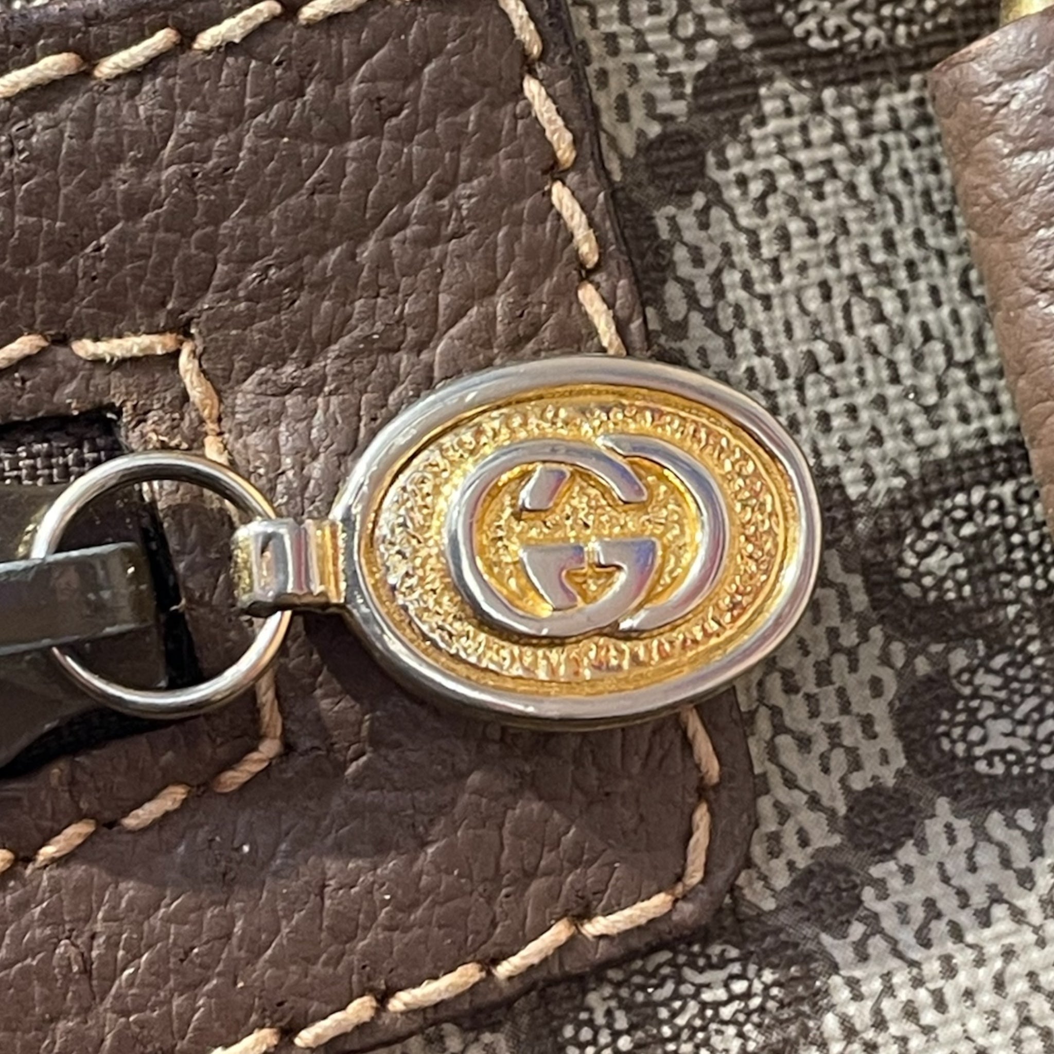 GUCCI/Hand Bag/L/All Over Print/Leather/KHK/QQW7VTB view 5