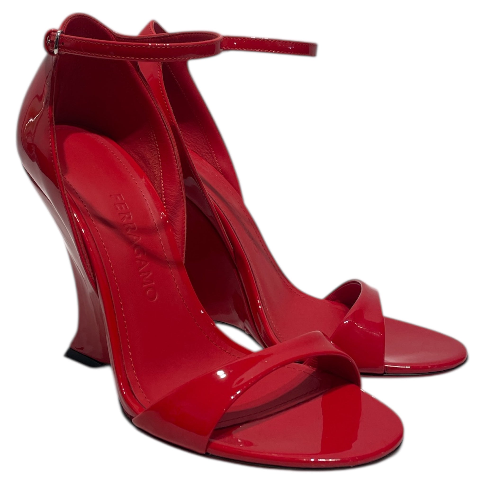 Salvatore Ferragamo/Heels/US 8/Leather/RED/ view 1
