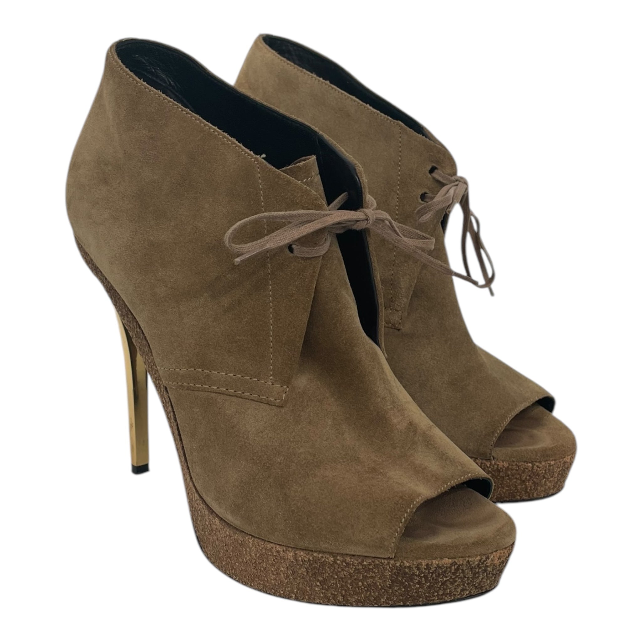 BURBERRY PRORSUM COLLECTION/Heels/US 7.5/Suede/BEG/burberry view 1
