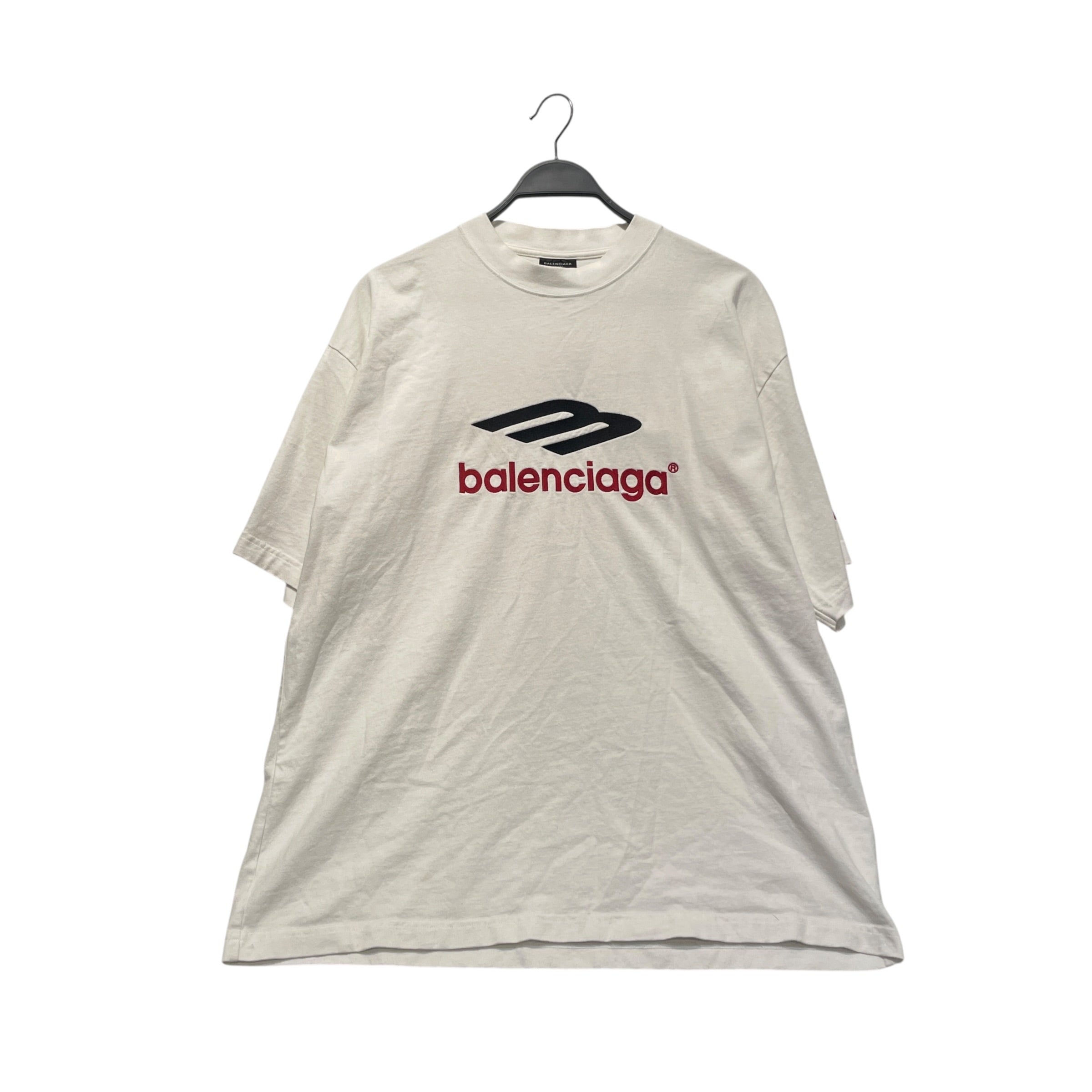 BALENCIAGA/T-Shirt/M/Cotton/WHT/3B Sports LogoTee view 1