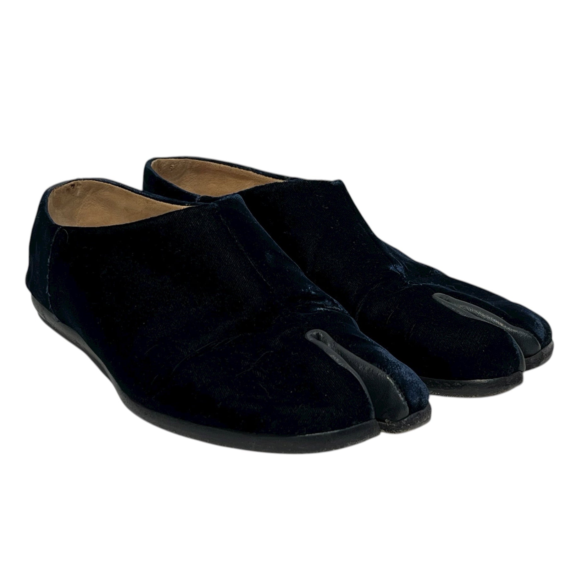Maison Margiela/Flat Shoes/NVY/TABI FLATS, VELVET DRK BLU view 1