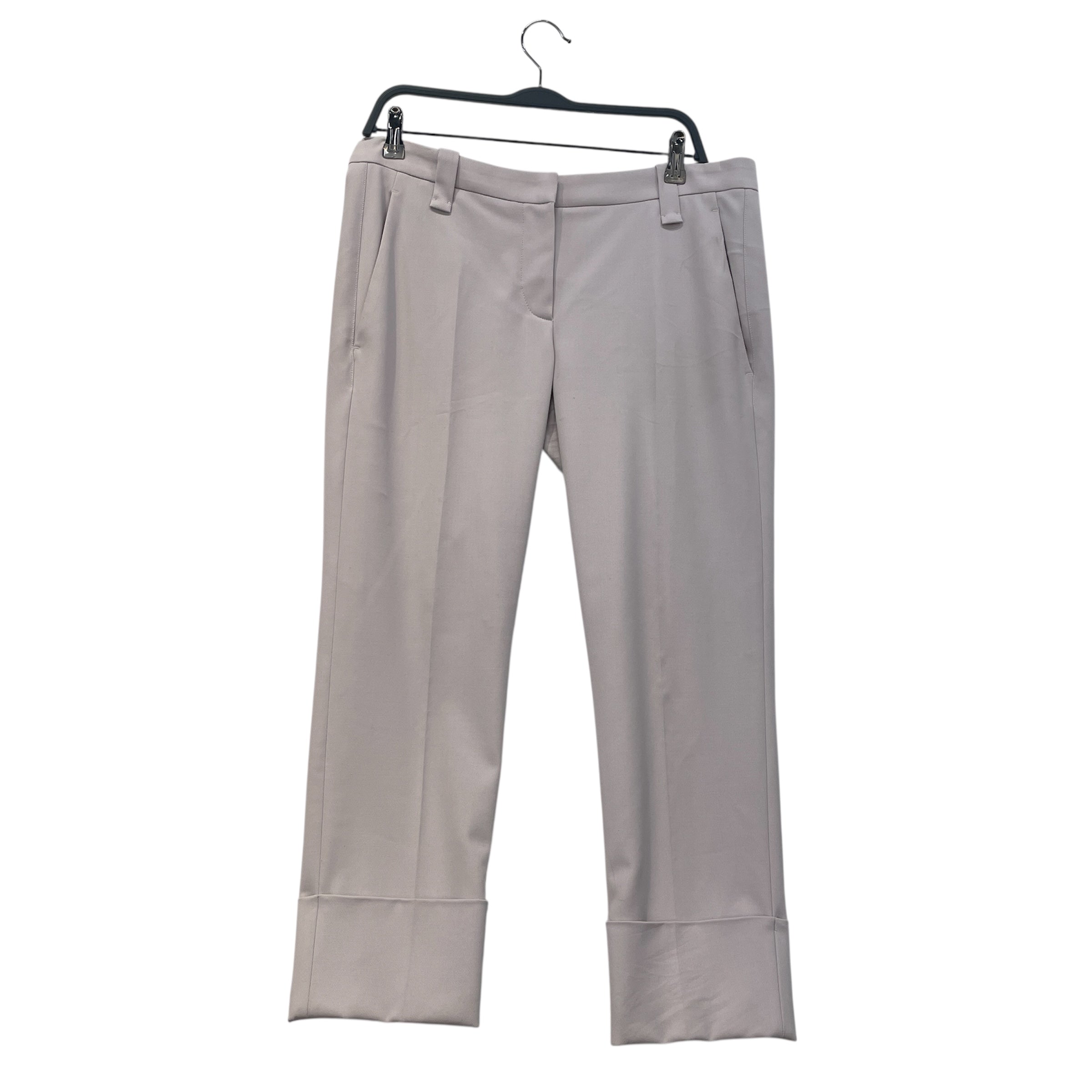 BRUNELLO CUCINELLI/Bottoms/8/Wool/BEG/Button Fly/Puprle Hue Cuffed Trouser view 1