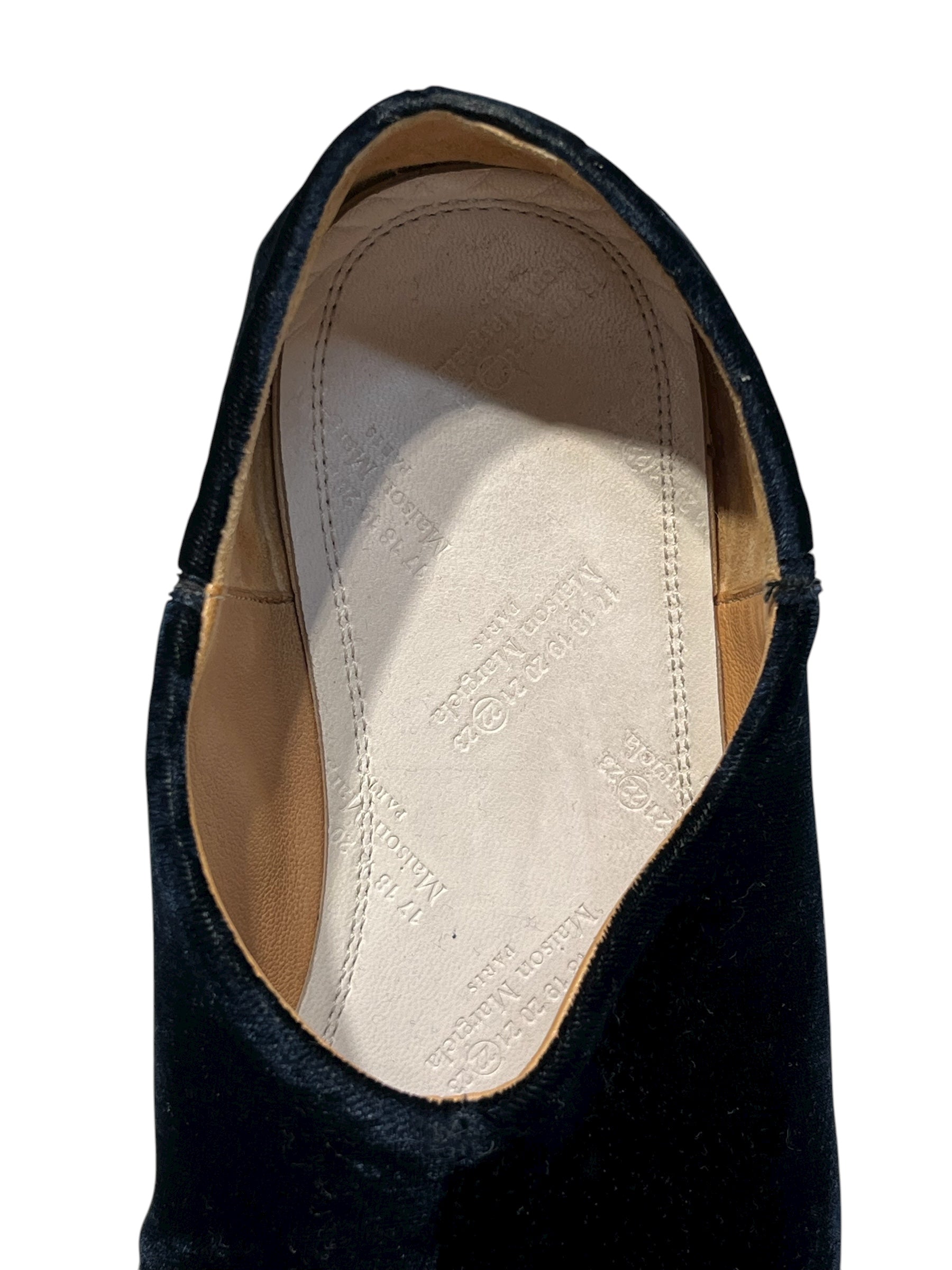 Maison Margiela/Flat Shoes/NVY/TABI FLATS, VELVET DRK BLU view 3