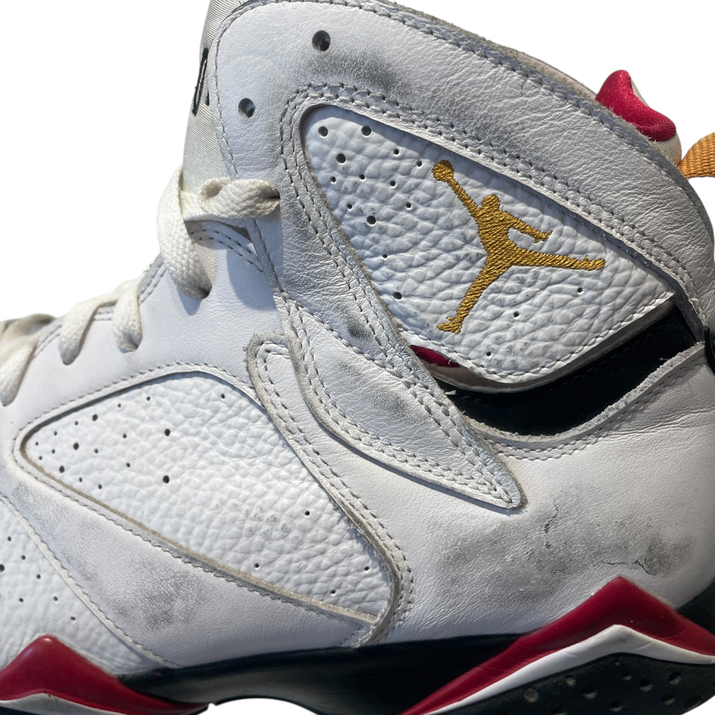 NIKE/Hi-Sneakers/US 13/Leather/WHT/JORDAN 7 CARDINAL view 4