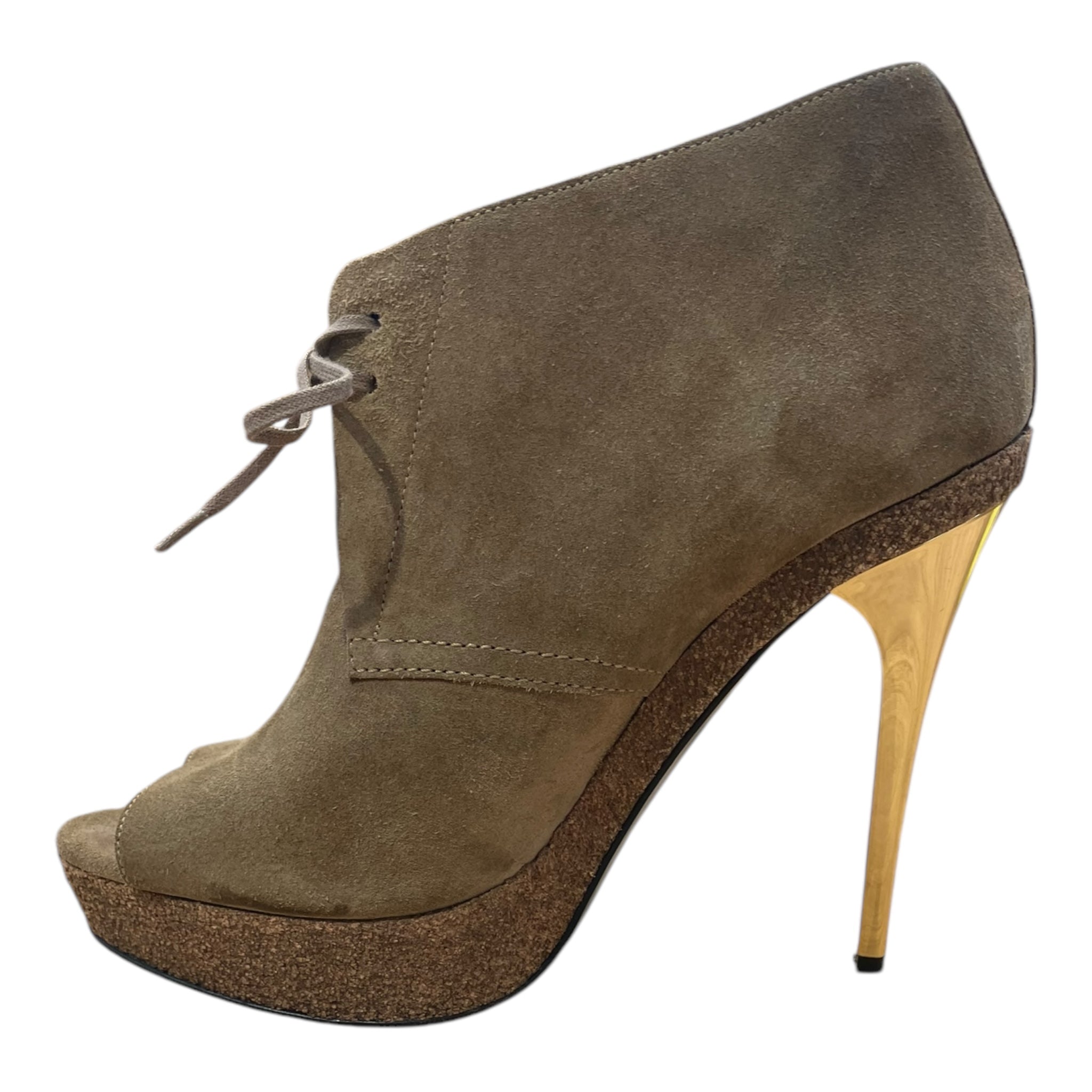 BURBERRY PRORSUM COLLECTION/Heels/US 7.5/Suede/BEG/burberry view 6