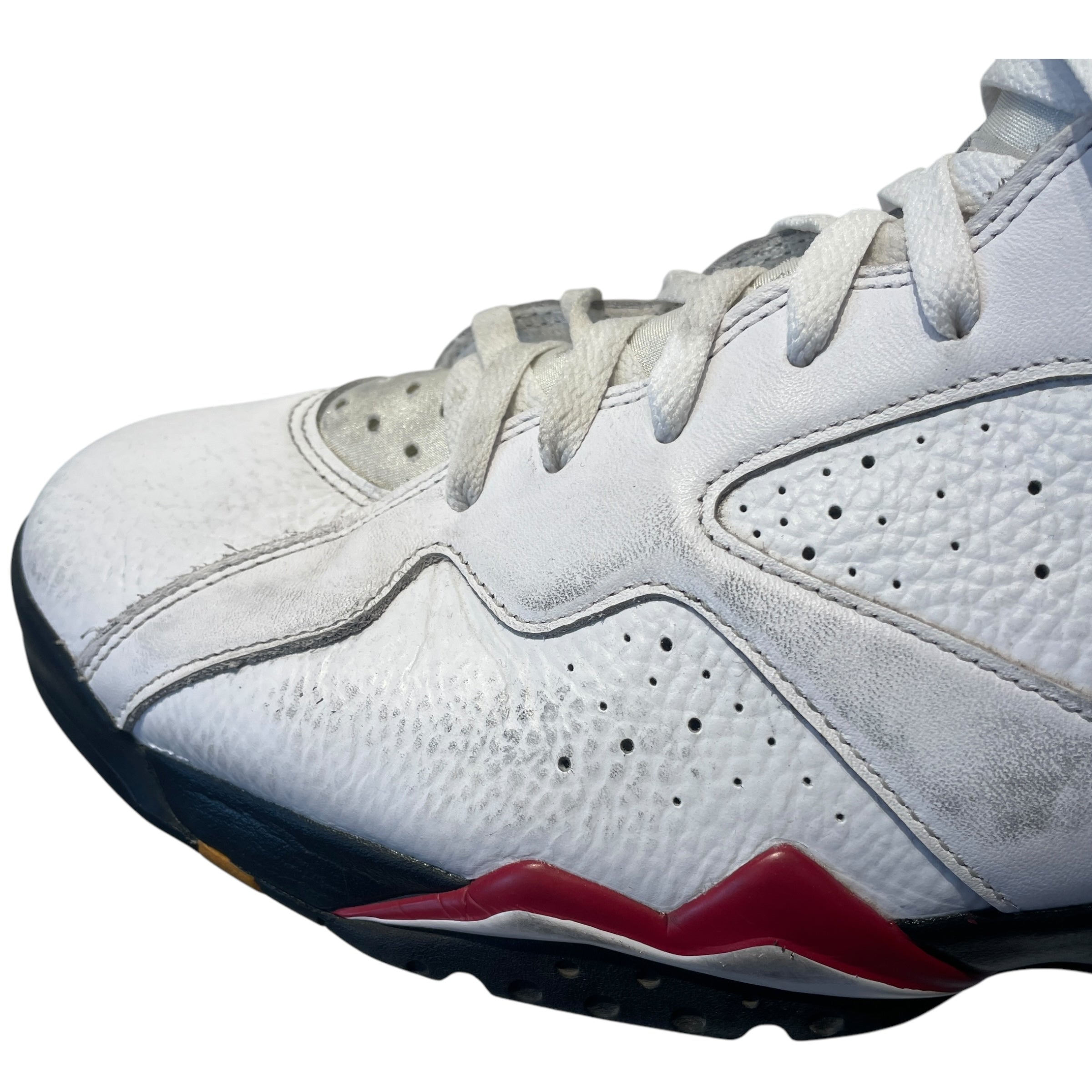 NIKE/Hi-Sneakers/US 13/Leather/WHT/JORDAN 7 CARDINAL view 5