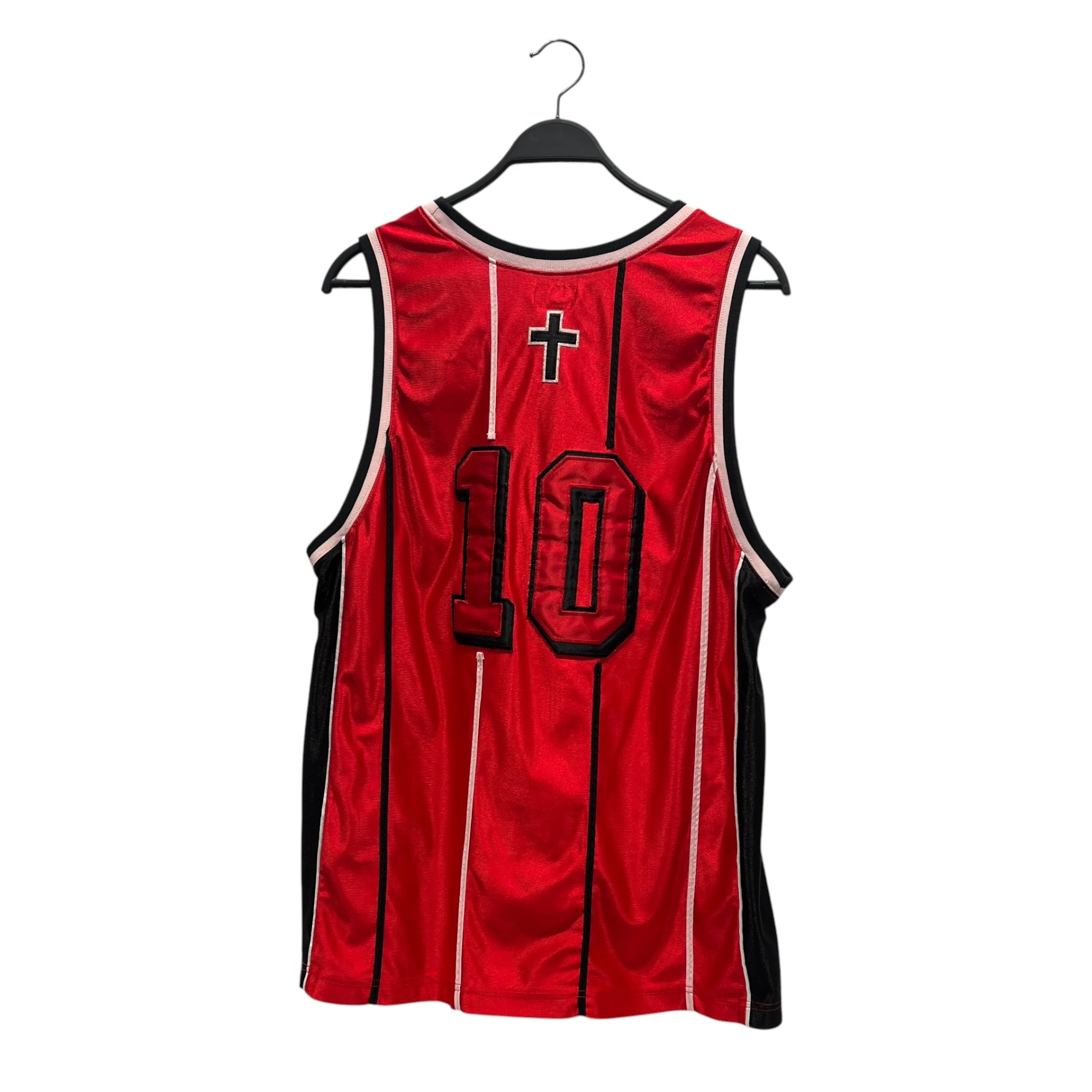 Supreme/Tank Top/L/Nylon/RED/ST. SUPREME RED&BLACK JERSEY view 2
