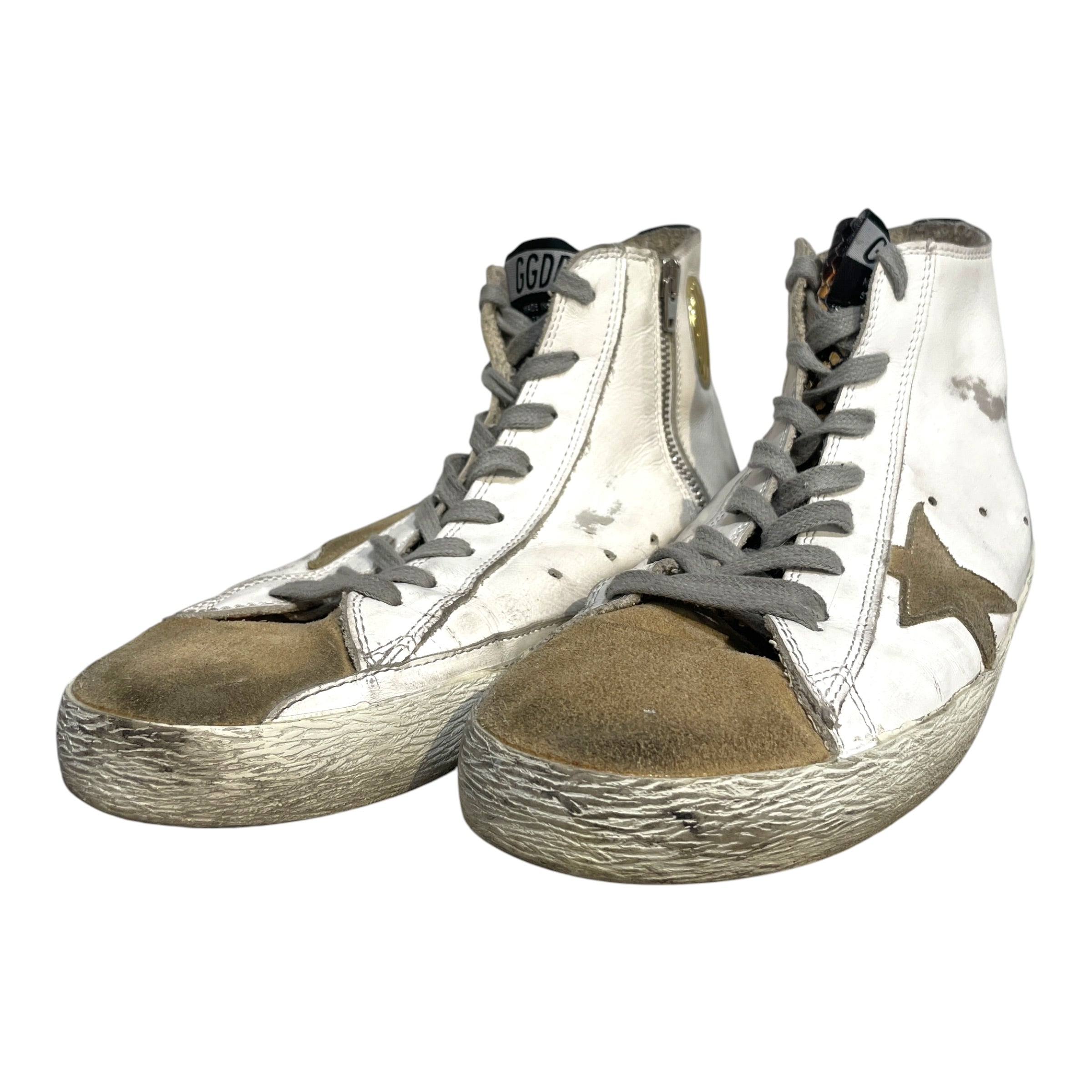 GOLDEN GOOSE/Hi-Sneakers/EU 41/Leather/WHT/High top sneaker view 1