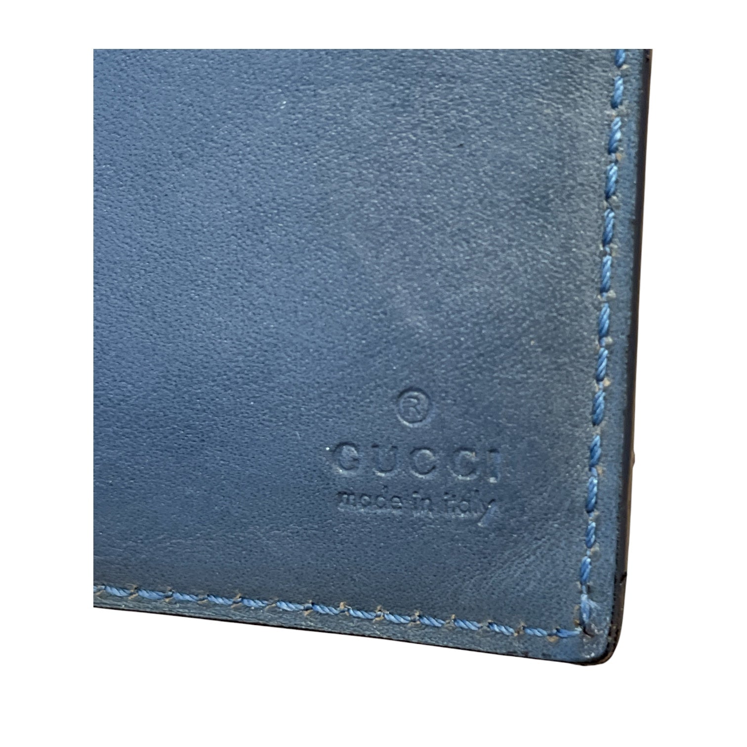 GUCCI/Bifold Wallet/Leather/GRY/M's/Embossed "Made in Italy" view 5