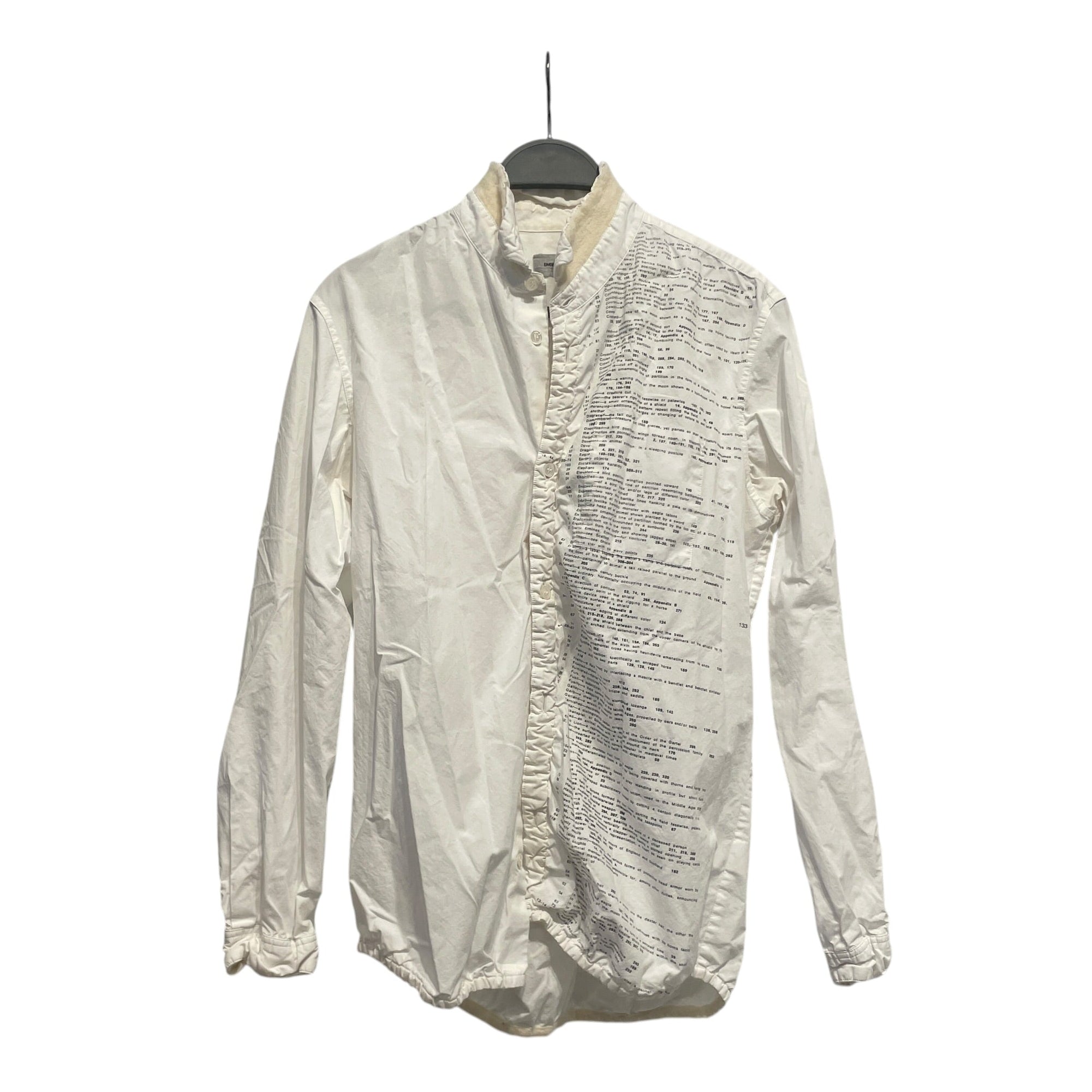 UNDERCOVERISM/LS Blouse/2/Graphic/Cotton/WHT/dictionary view 1