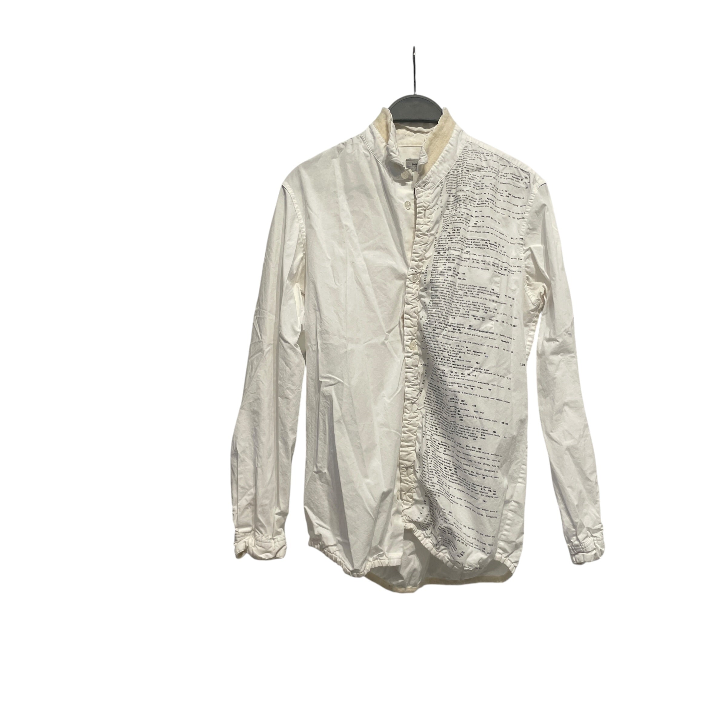 UNDERCOVERISM/LS Blouse/2/Graphic/Cotton/WHT/dictionary view 1