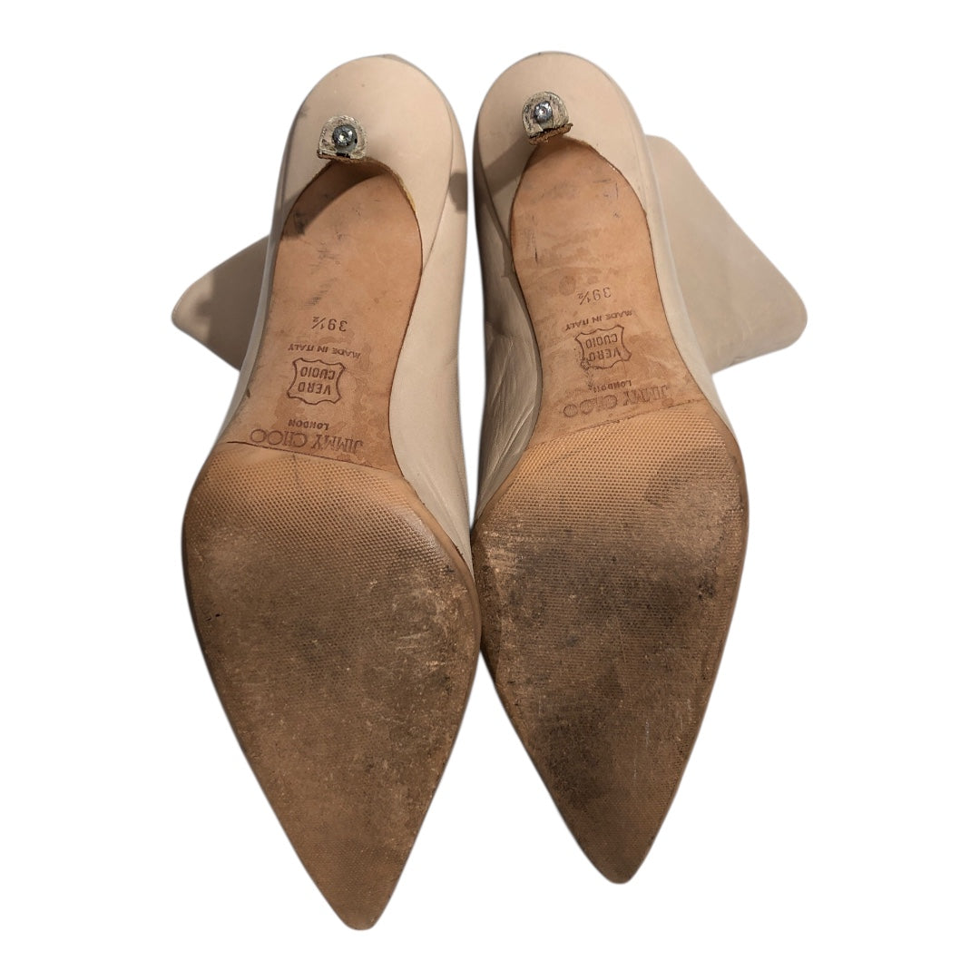 JIMMY CHOO/Heels/EU 39.5/CRM/ankle zip up heels view 4