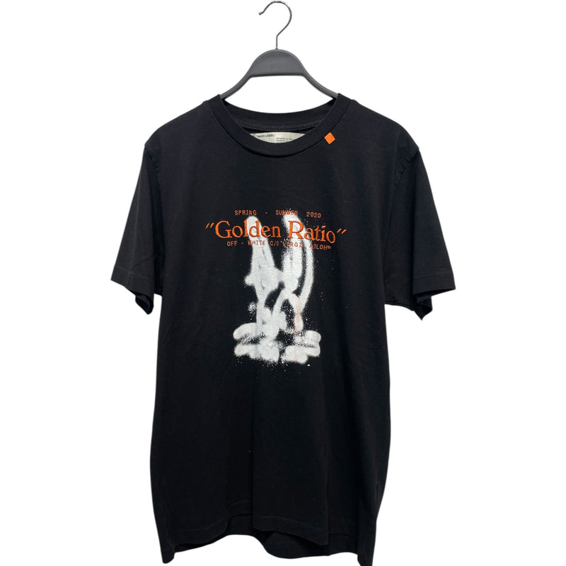 OFF-WHITE/T-Shirt/L/Cotton/BLK/GOLDEN RATIO