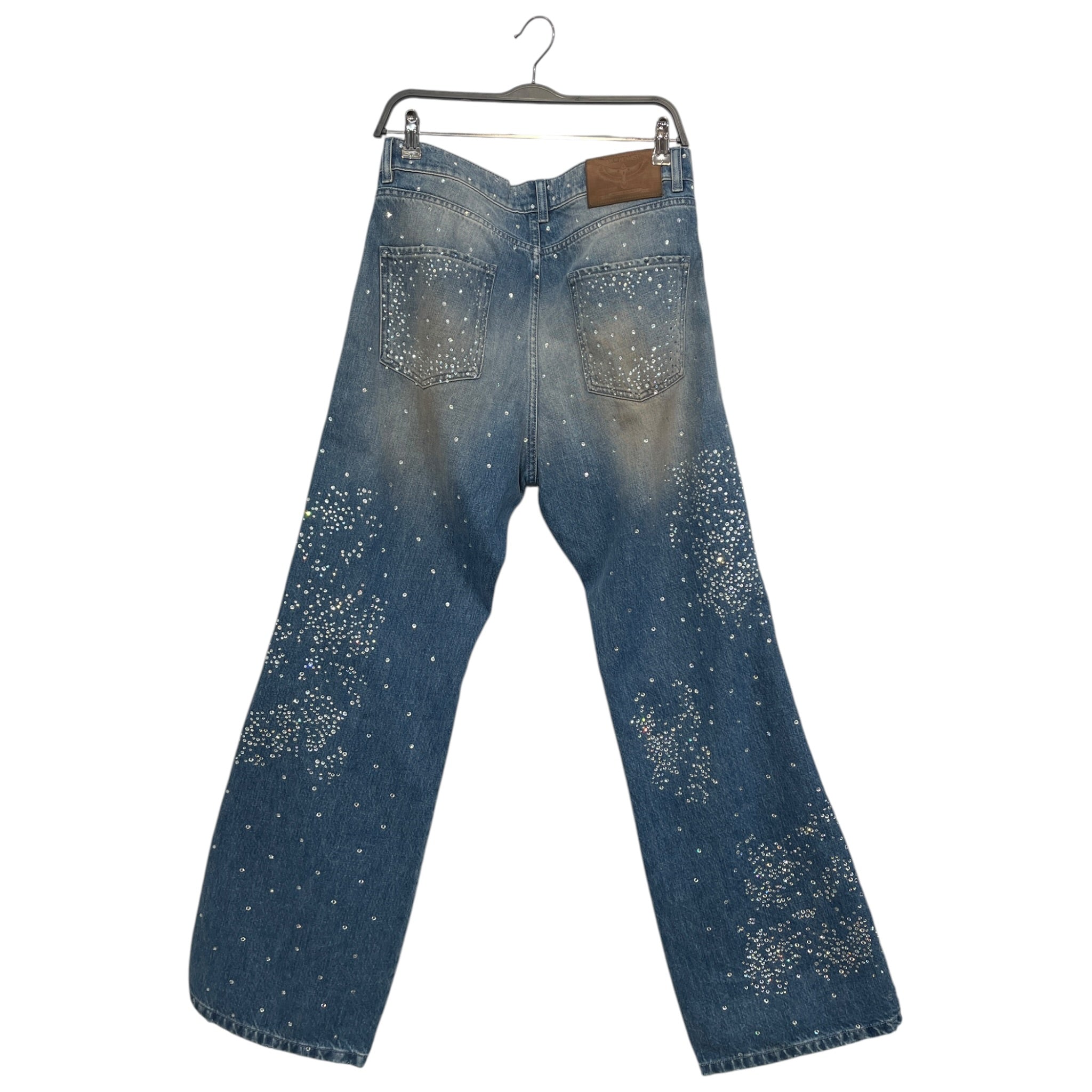 alchemist/Straight Pants/32/Cotton/BLU/rhinestone jeans ripped jeans view 2