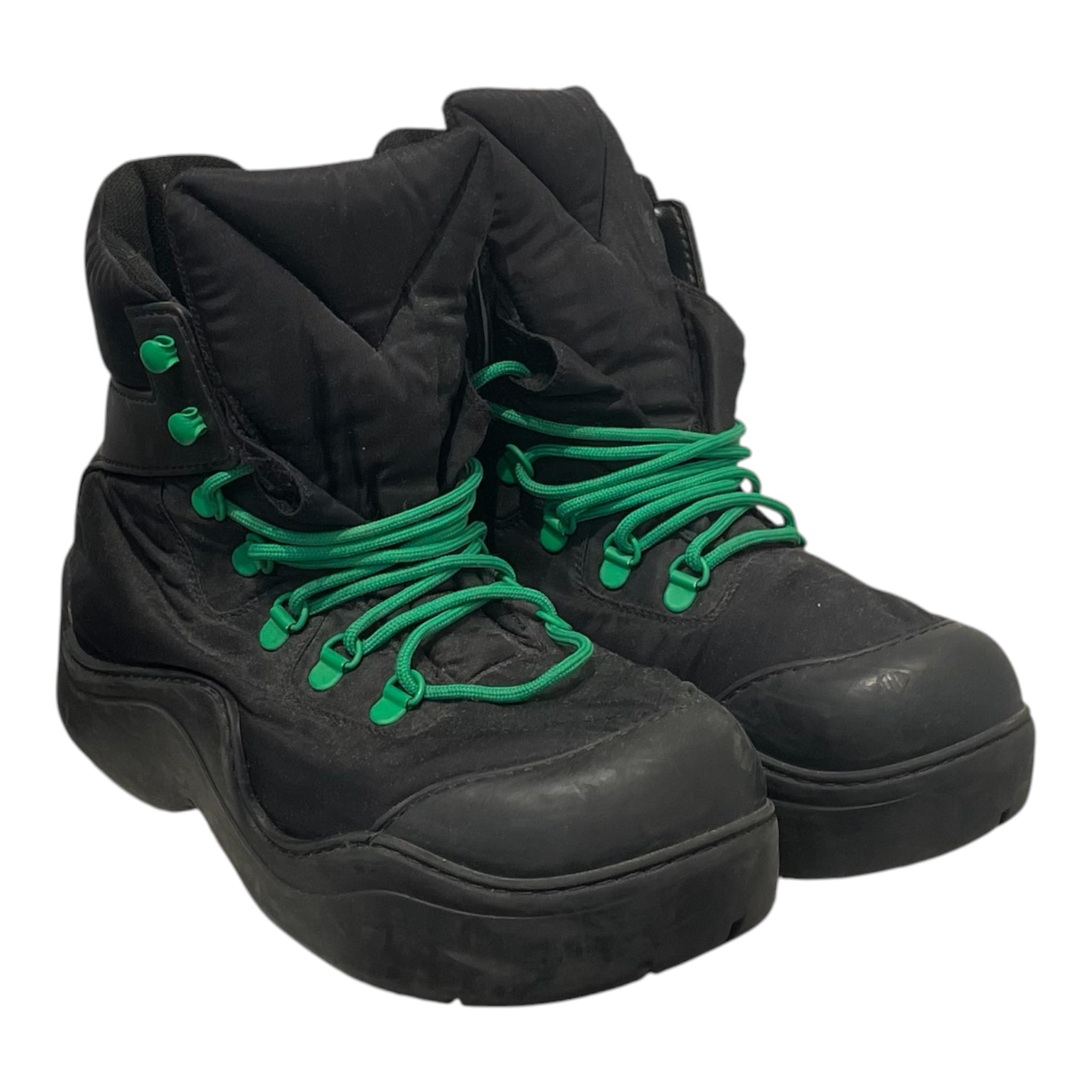 BOTTEGA VENETA/Boots/EU 40/Cotton/BLK/GRN LACES view 1