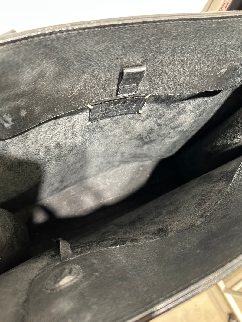 Maison Margiela/Bag/Leather/BLK/LEATHER TOTE BAG STURDY