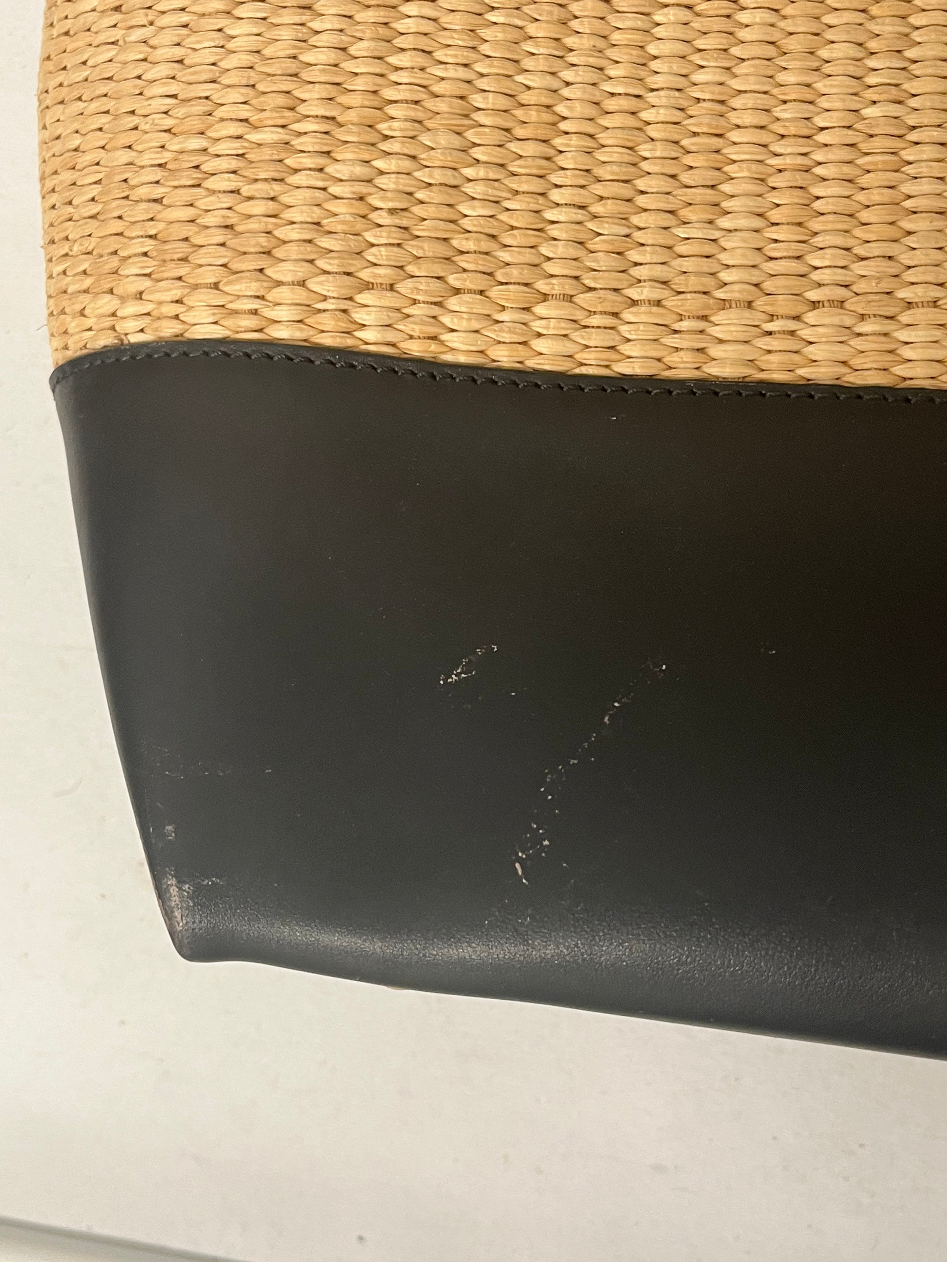 DEMELLIER/Hand Bag/Border/Leather/BEG/Straw/Leather Bag view 5