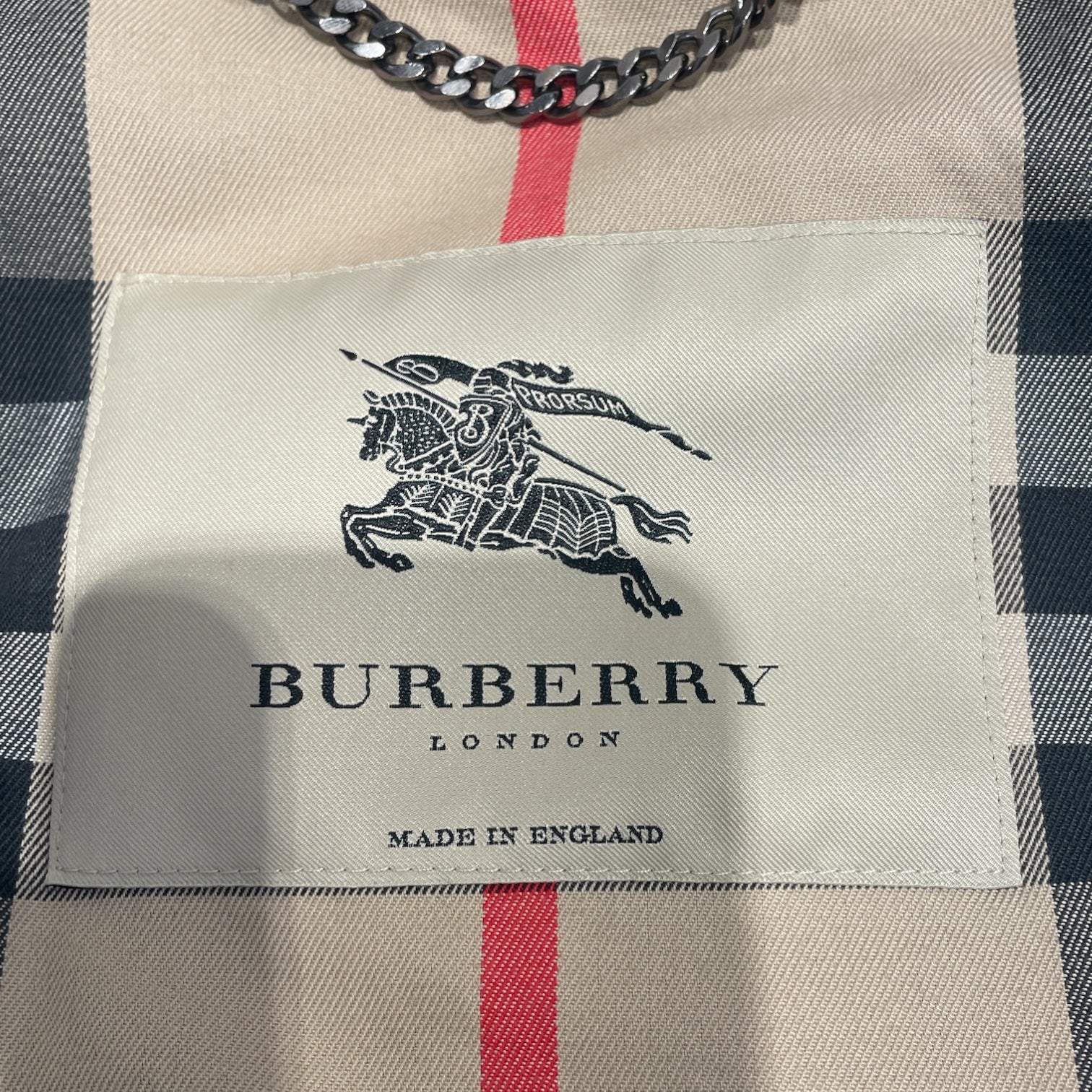 BURBERRY LONDON/Trench Coat/XL/Cotton/NVY/Navy Black Button Trench Coat view 3