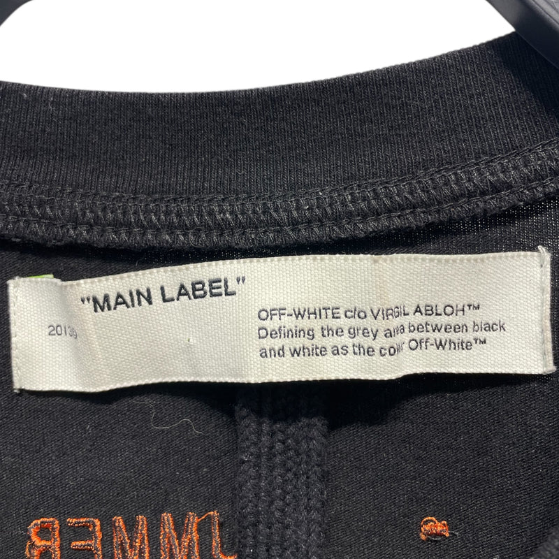 OFF-WHITE/T-Shirt/L/Cotton/BLK/GOLDEN RATIO