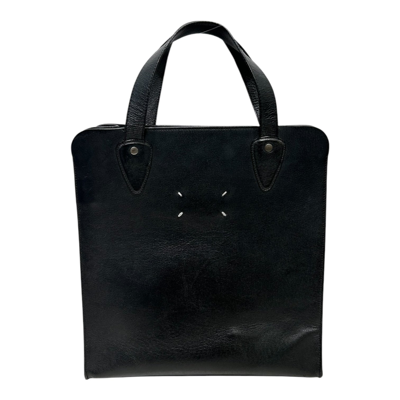 Maison Margiela/Bag/Leather/BLK/LEATHER TOTE BAG STURDY view 2