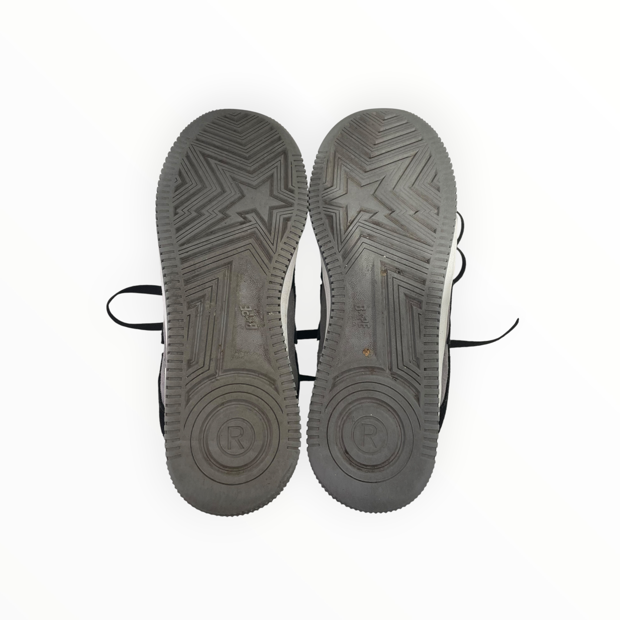 BAPE STA!/Low-Sneakers/US 9.5/Suede/BLK/SK8 BLACK & GREY view 4