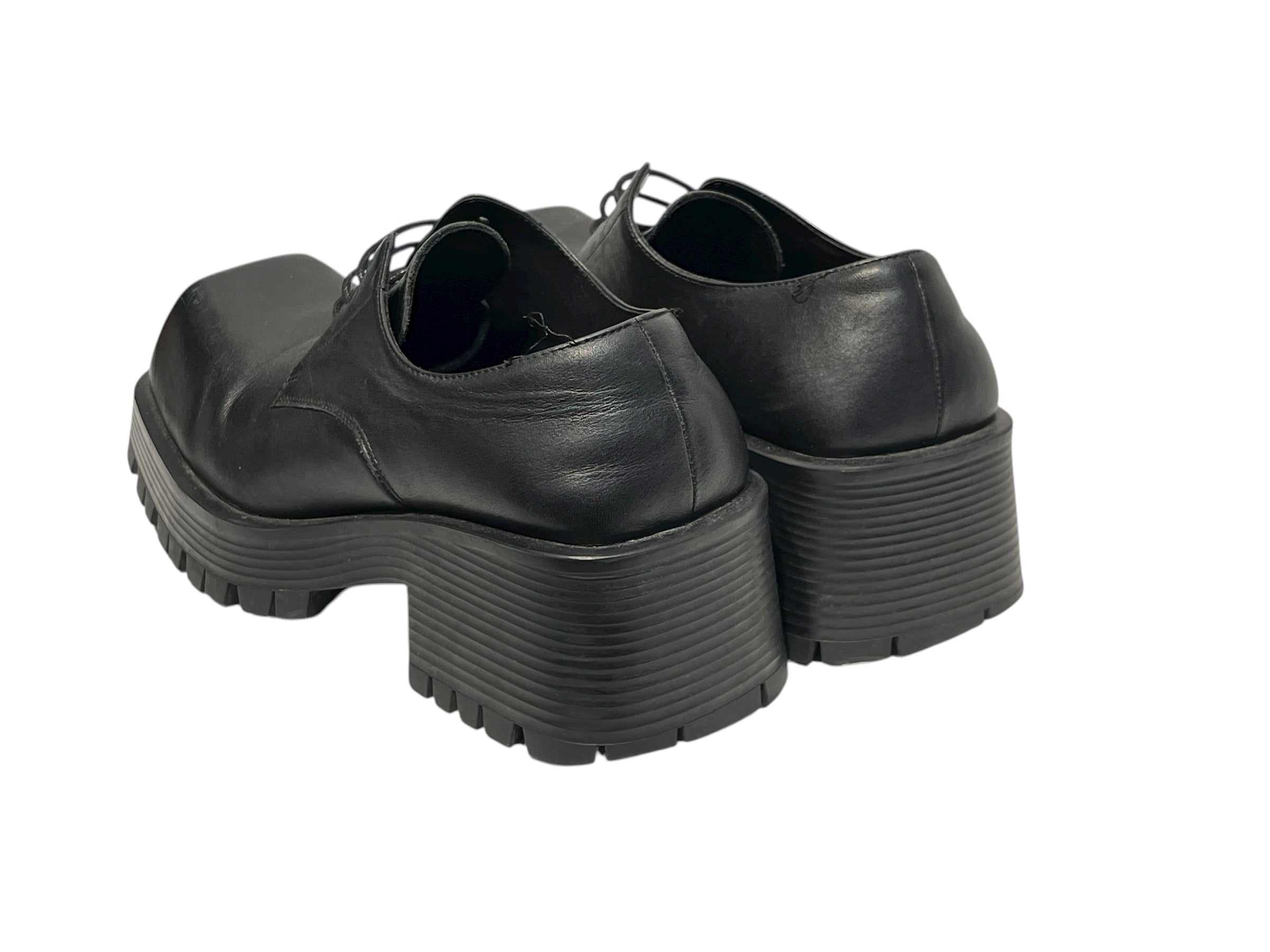 BALENCIAGA/Low-Sneakers/Leather/BLK/trooper derby view 2