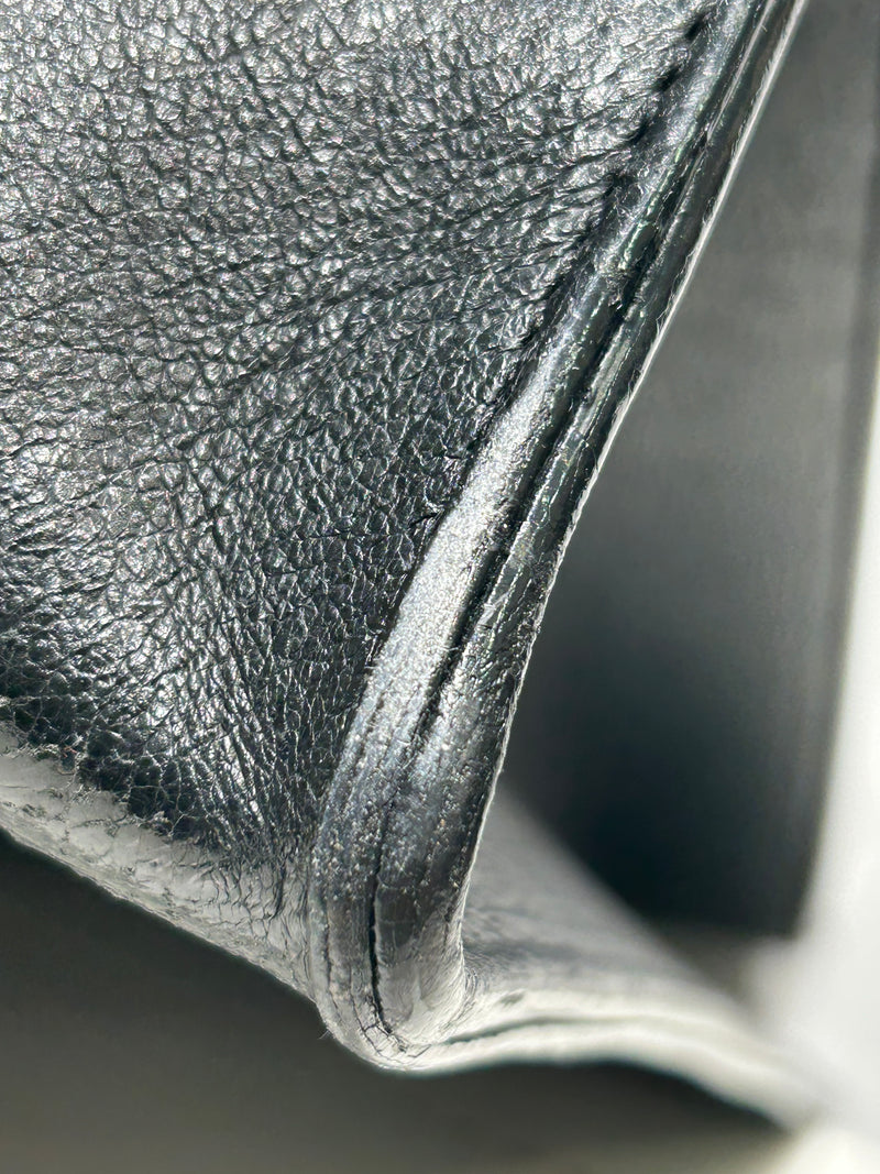 Maison Margiela/Bag/Leather/BLK/LEATHER TOTE BAG STURDY
