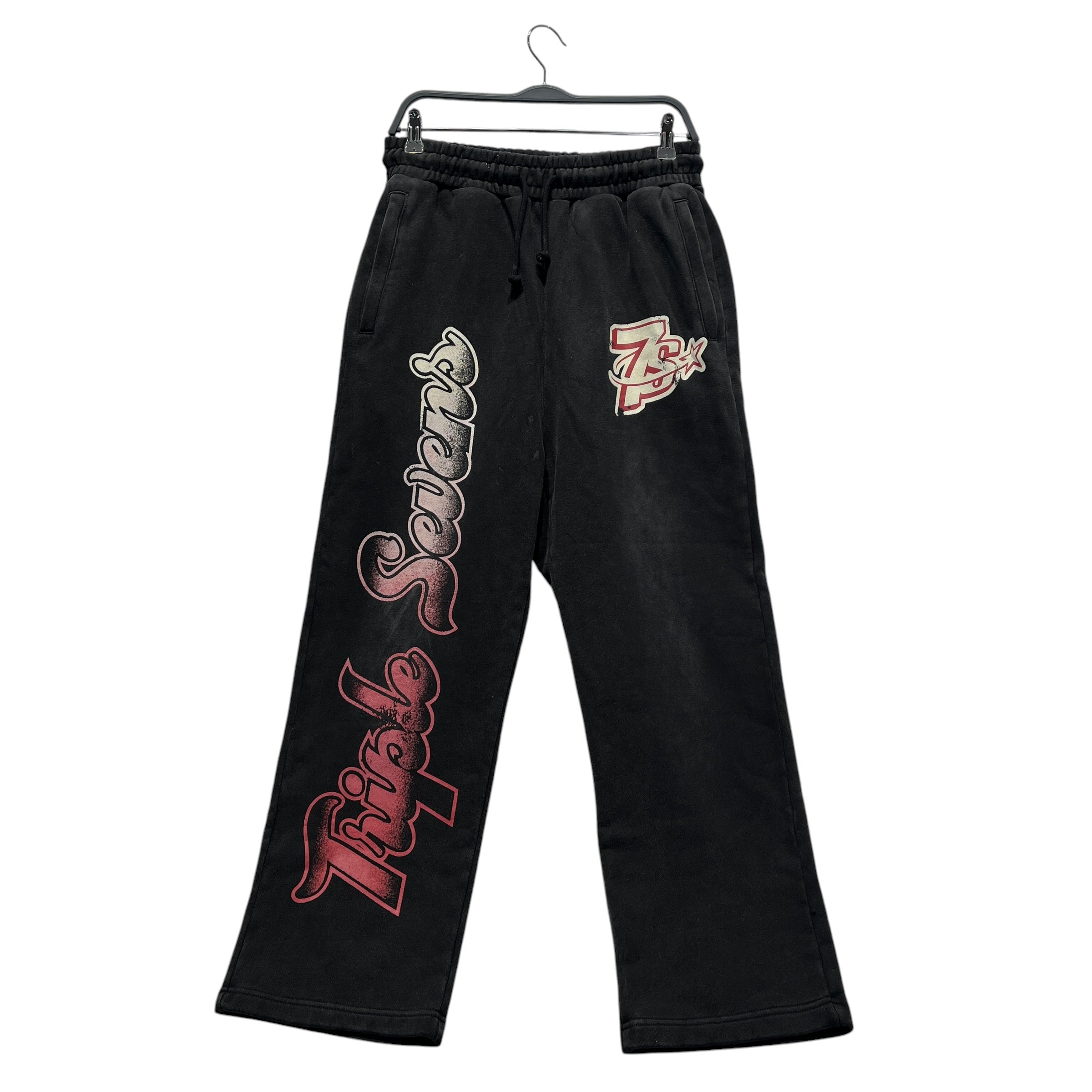 TRIPLE SEVENS/Pants/S/Cotton/BLK/Graphic/ALL STAR FOOTBALL SWEATPANTS view 1