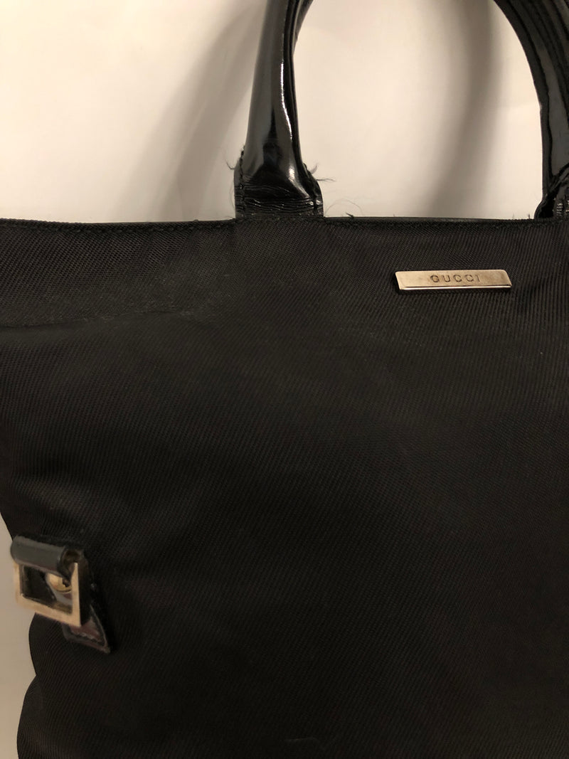 GUCCI/Cross Body Bag/Nylon/BLK/Gucci Nylon bag