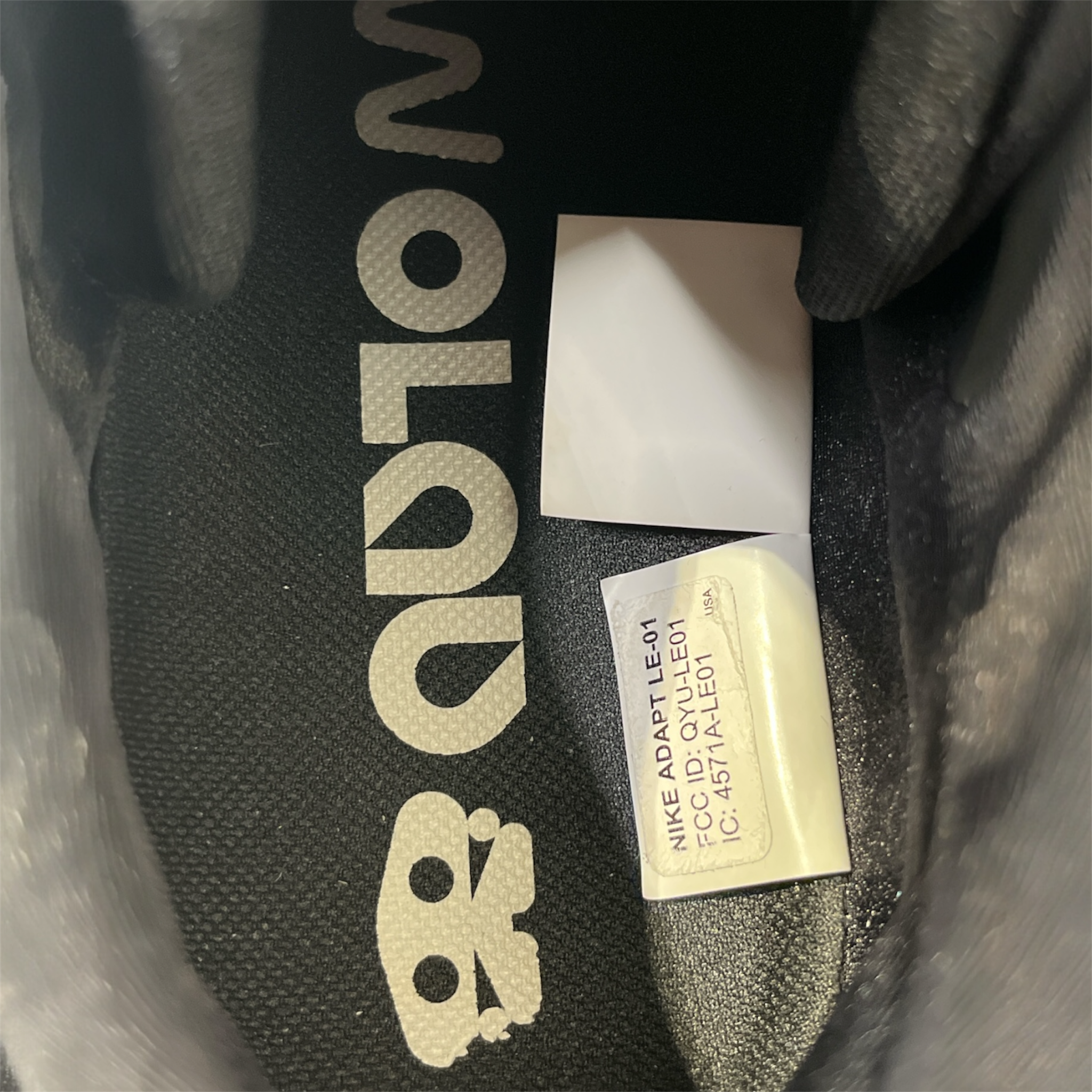 NIKE/Low-Sneakers/US 14/Polyester/BLK/ADAPT W CHARGER view 3