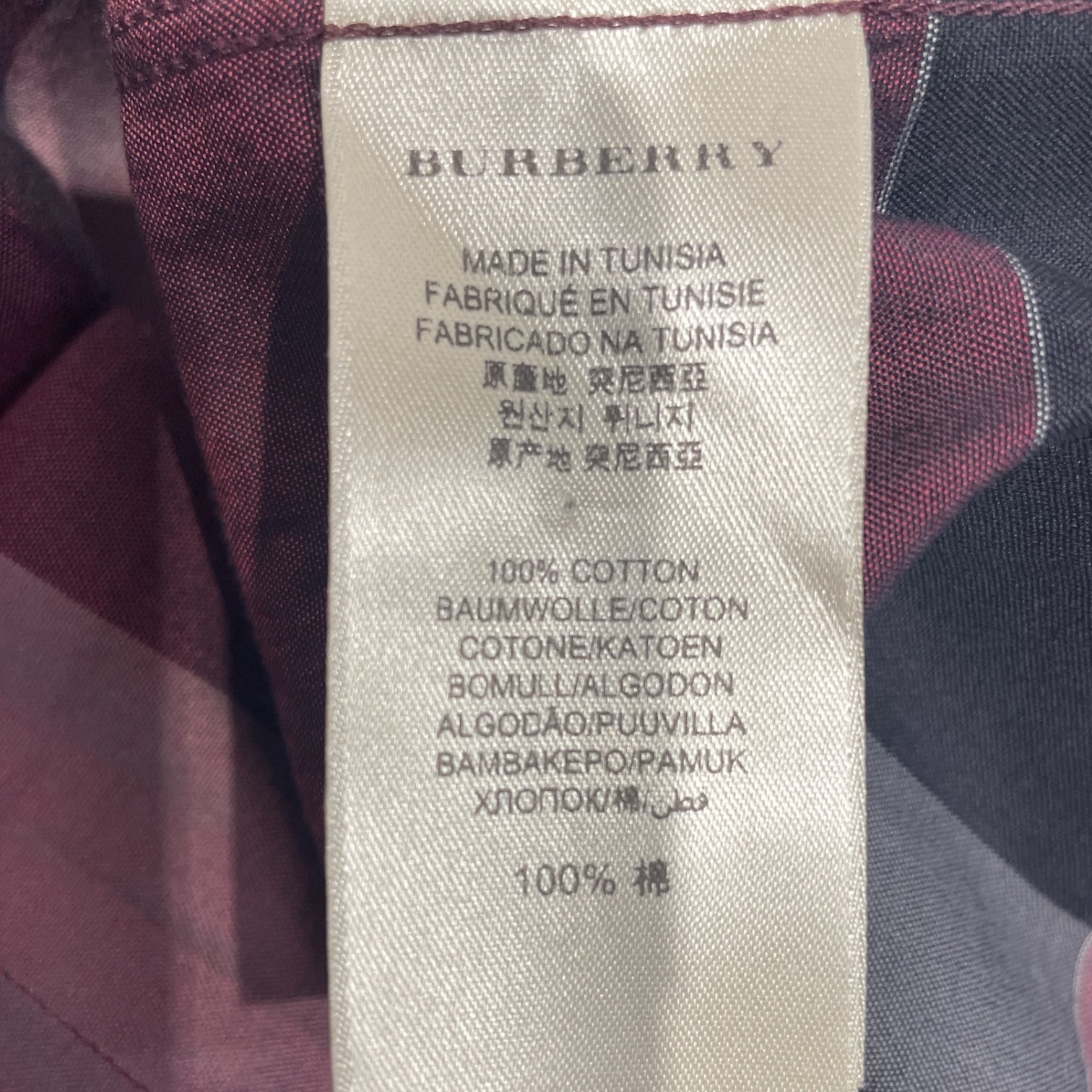 BURBERRY LONDON/LS Shirt/M/Cotton/BRD/Dress/Hombre Check/Black and Red Check Tailored view 4