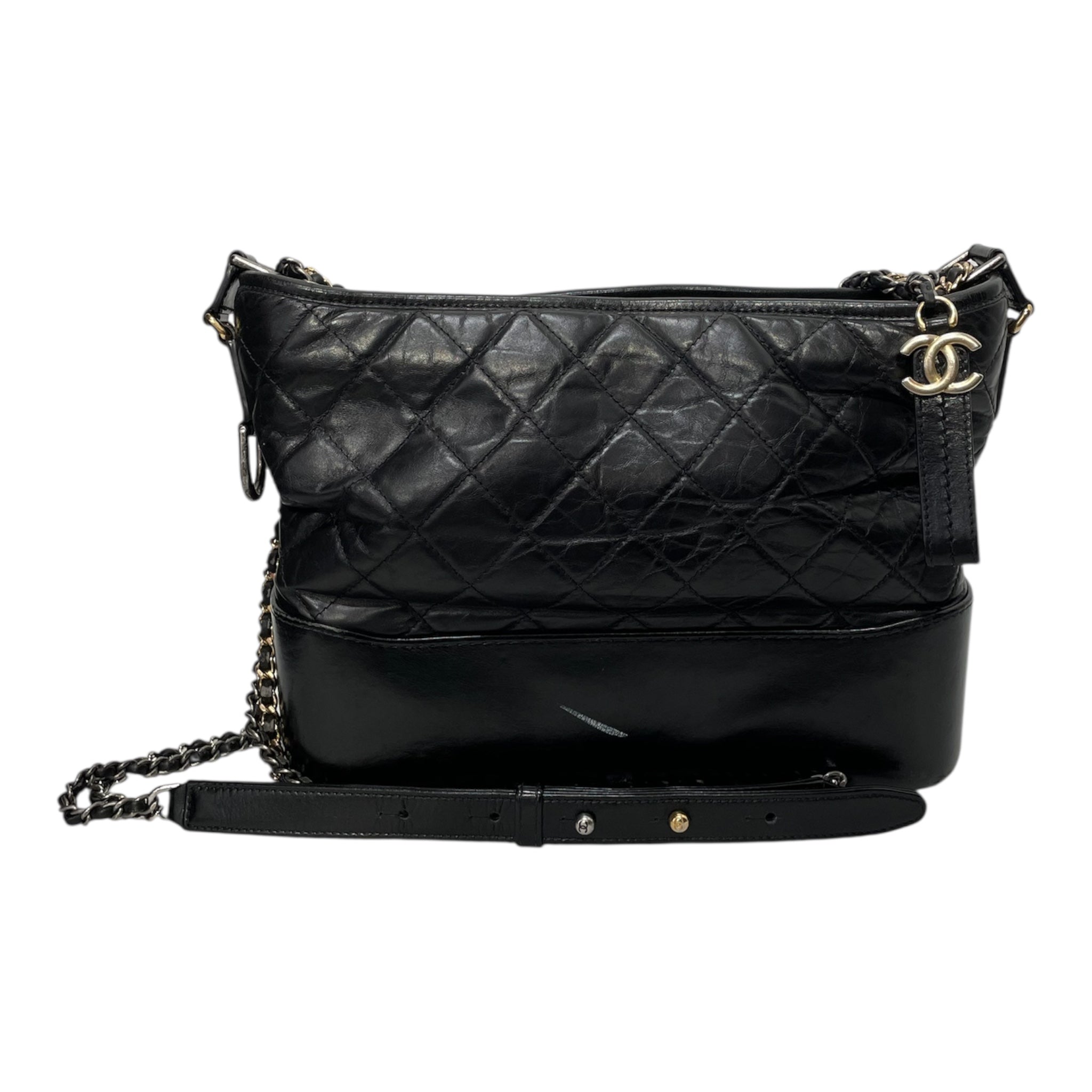 CHANEL/Cross Body Bag/M/Leather/BLK/GABRIELLE LEATHER CROSSBODY view 1