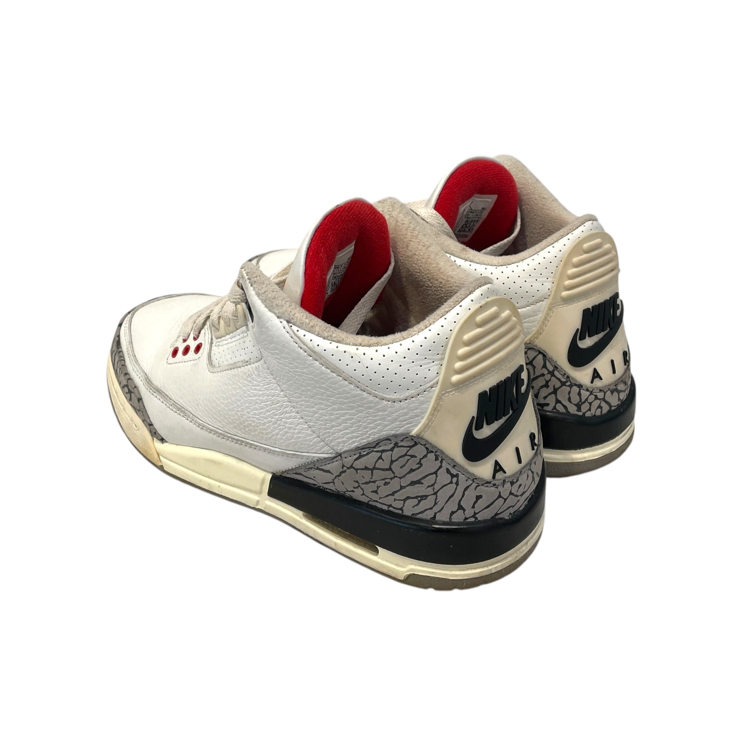 NIKE/AIR JORDAN 3 RETRO GS/Hi-Sneakers/US 7/WHT/DM0967-100 view 2