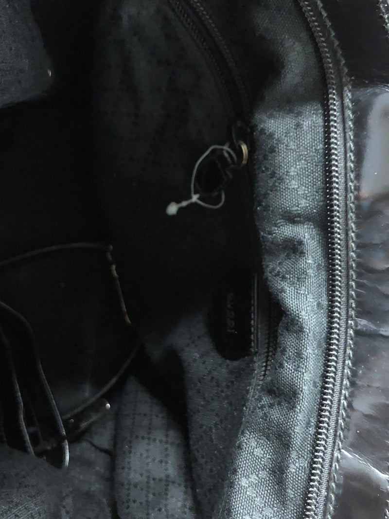 GUCCI/Cross Body Bag/Nylon/BLK/Gucci Nylon bag