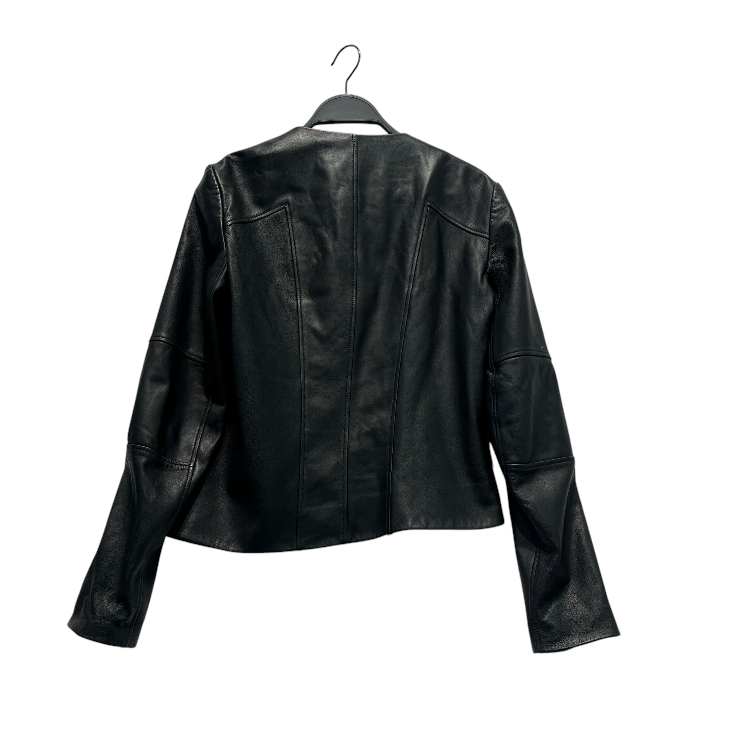 Helmut Lang/Leather Jkt/S/Sheepskin/BLK/RIGHT SIDE ZIPPER LEATHER JKT view 2