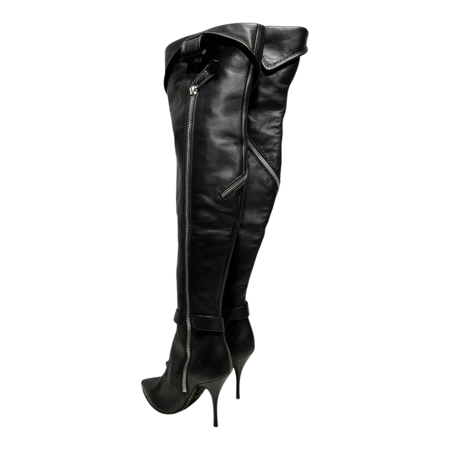 MOSCHINO/Boots/EU 37/Leather/BLK/ view 2