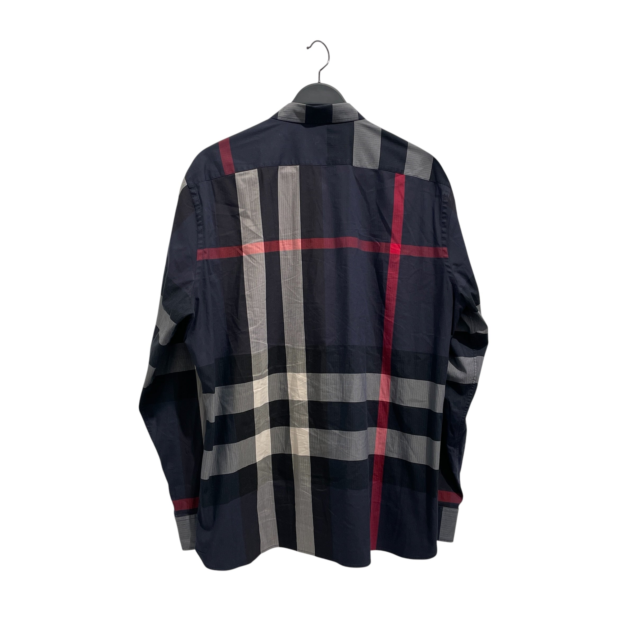 BURBERRY LONDON/LS Shirt/XXL/Cotton/NVY/Plaid/Navy Nova Check Shirt view 2