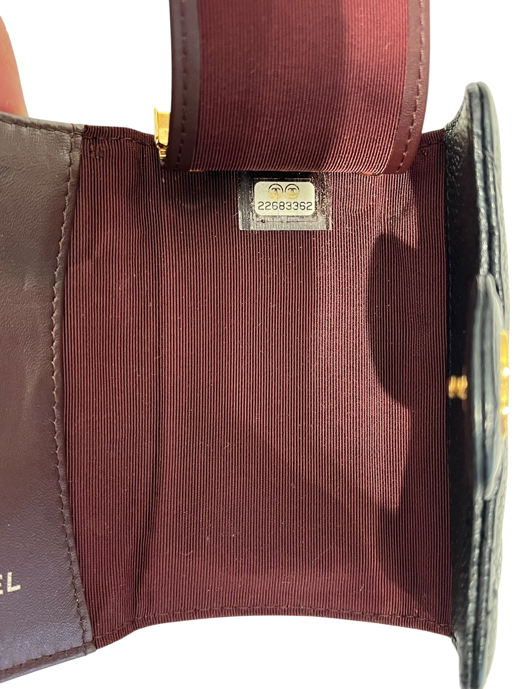 CHANEL/Wallet/Leather/BLK/Caviar Key Wallet view 6