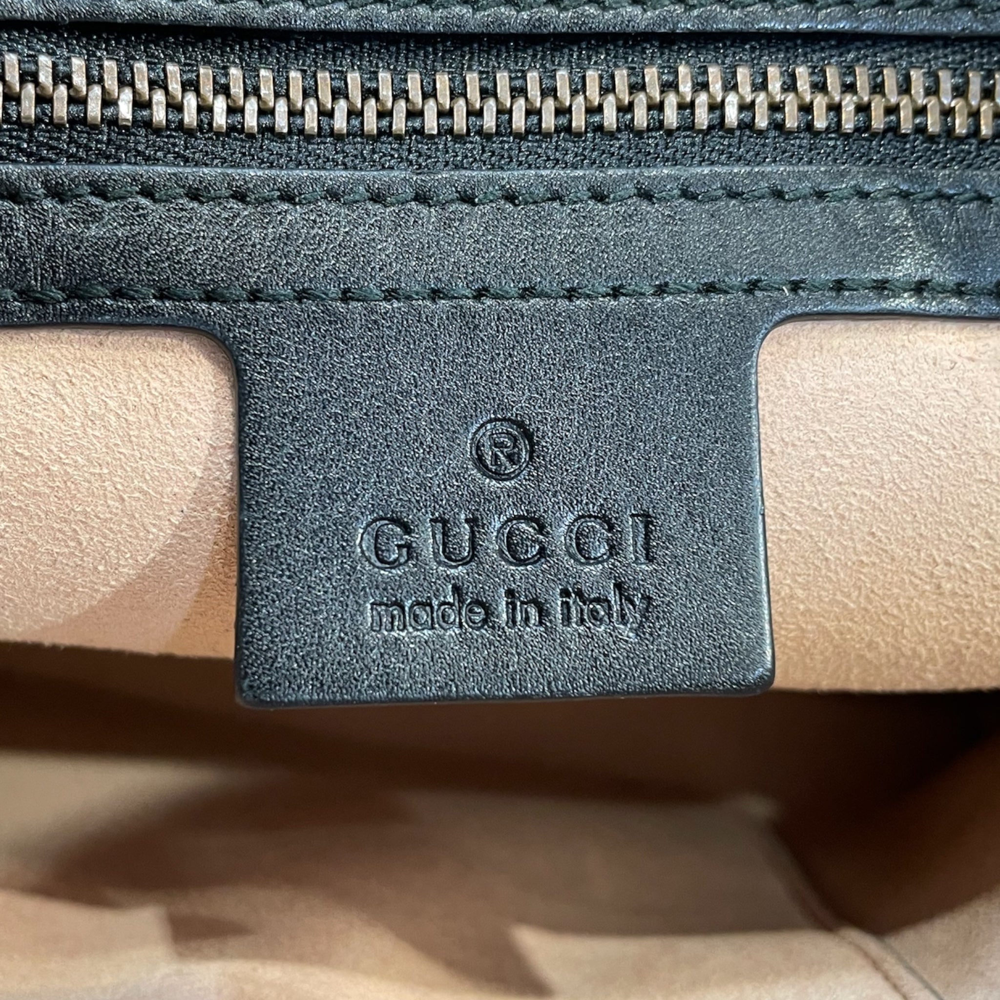 GUCCI/Cross Body Bag/Leather/BLK/Graffiti Ghost Marmont view 6