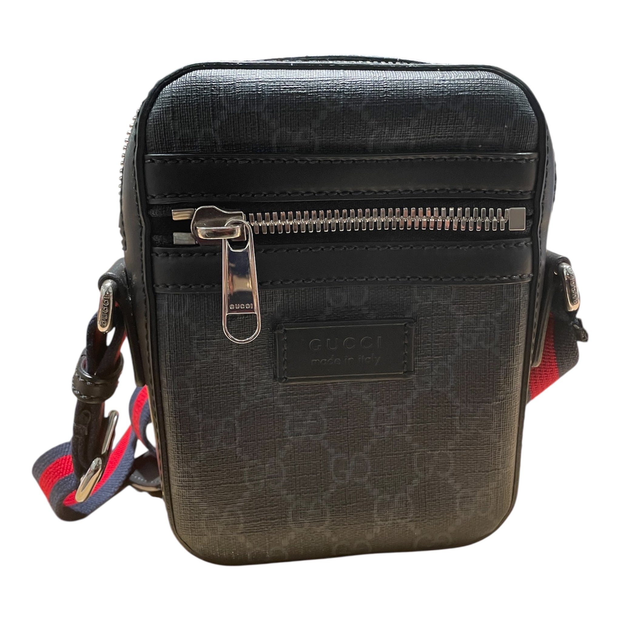GUCCI/Cross Body Bag/Monogram/Leather/BLK/598103 520981 view 1