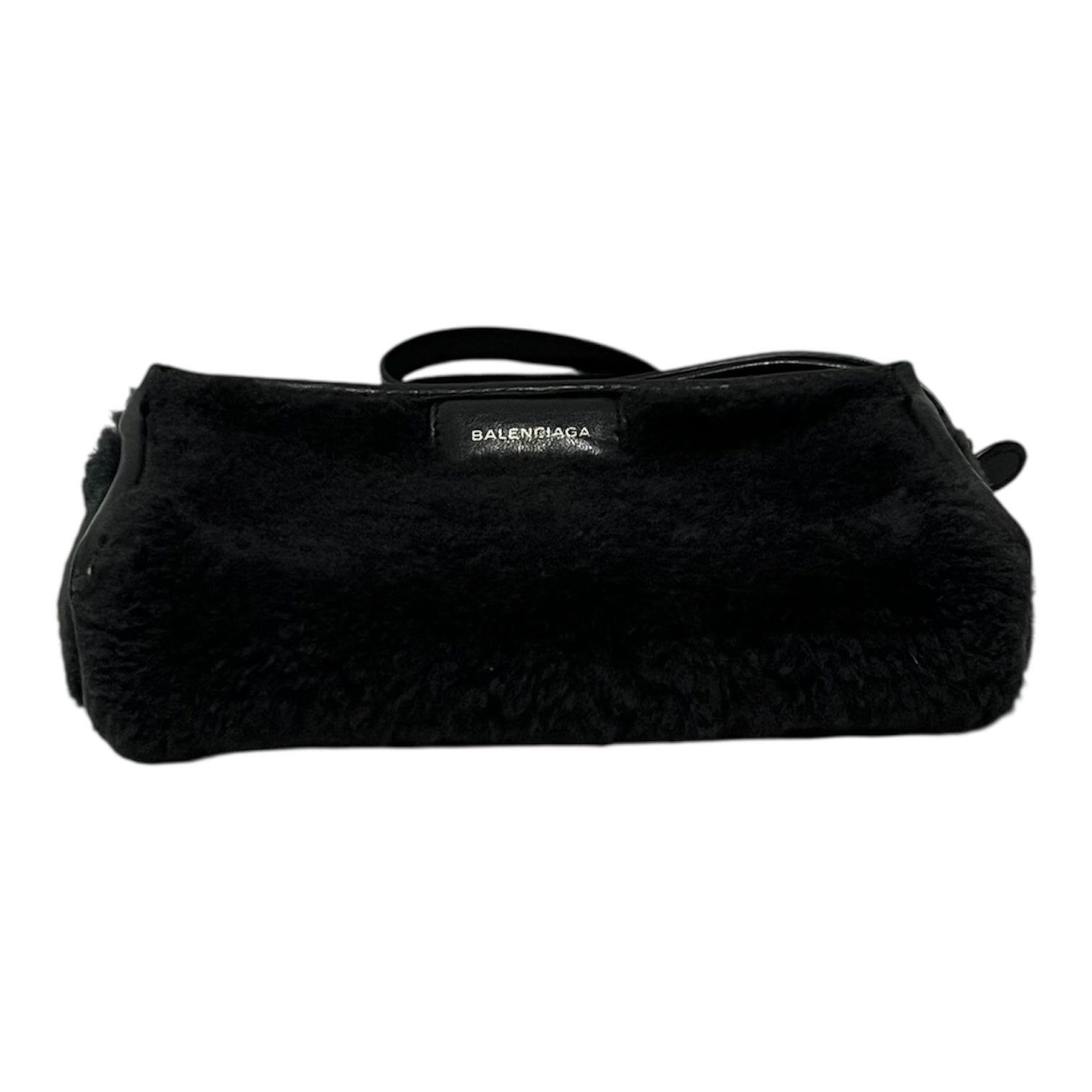 BALENCIAGA/Cross Body Bag/BLK/shearling view 4
